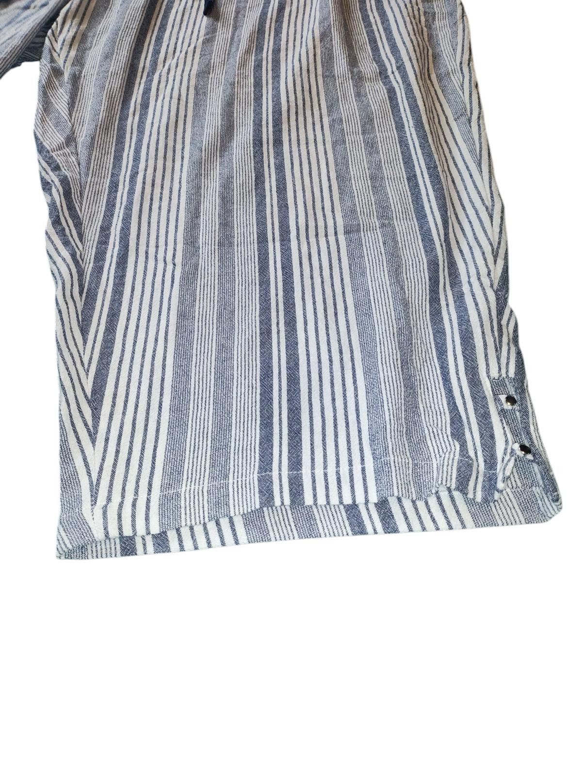 Unknown London C. D. Daniels Women's Striped Cropped Pants with Drawstring Size 42" / US 20 - 3 Thumbnail