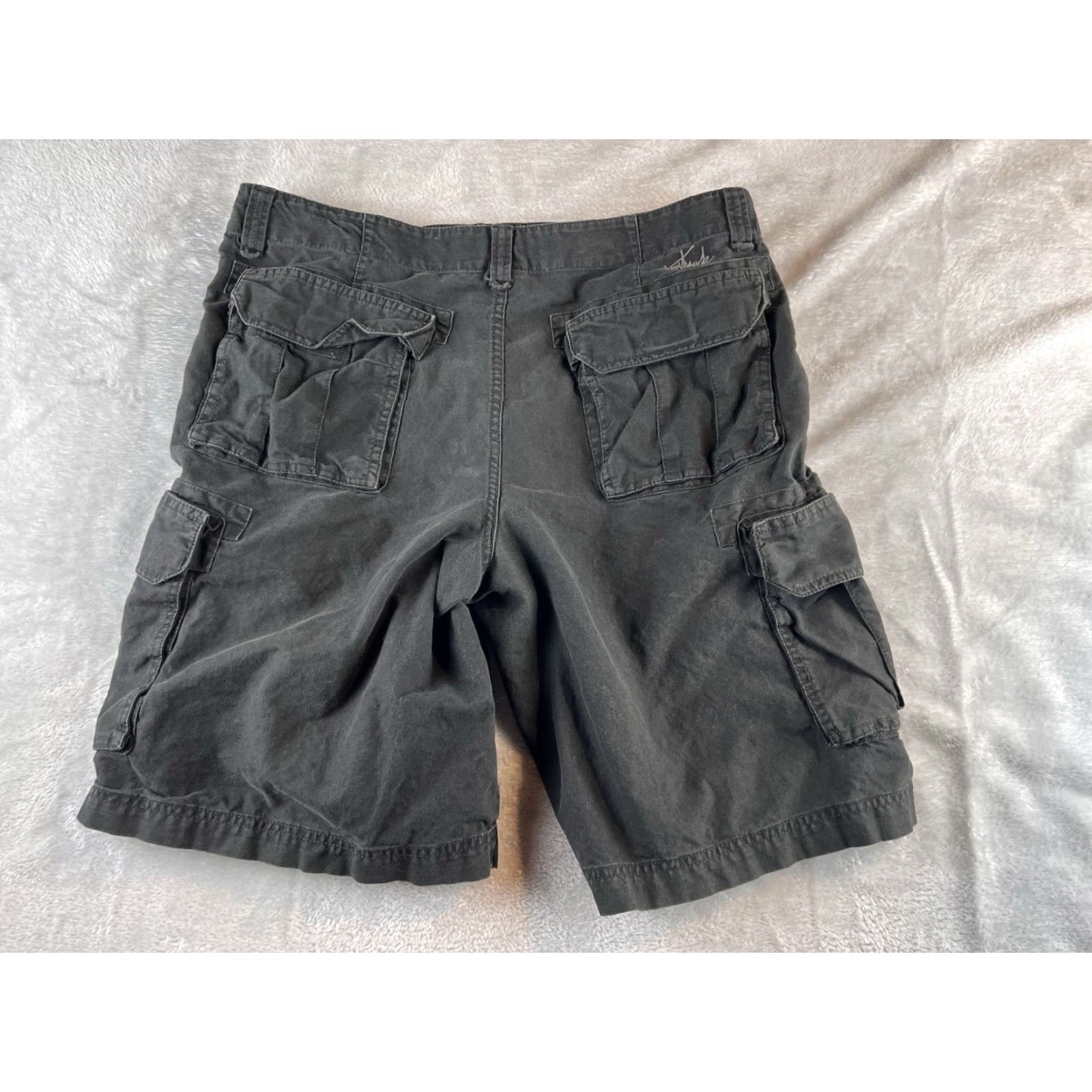 Vintage VINTAGE Tony Hawk Cargo Shorts Mens 36 Black Y2K Skater Pants Short 11.5in Inseam Men’s Cargo Pocket Regular/Flat Front Logo Zipper Button Size US 36 / EU 52 - 2 Thumbnail