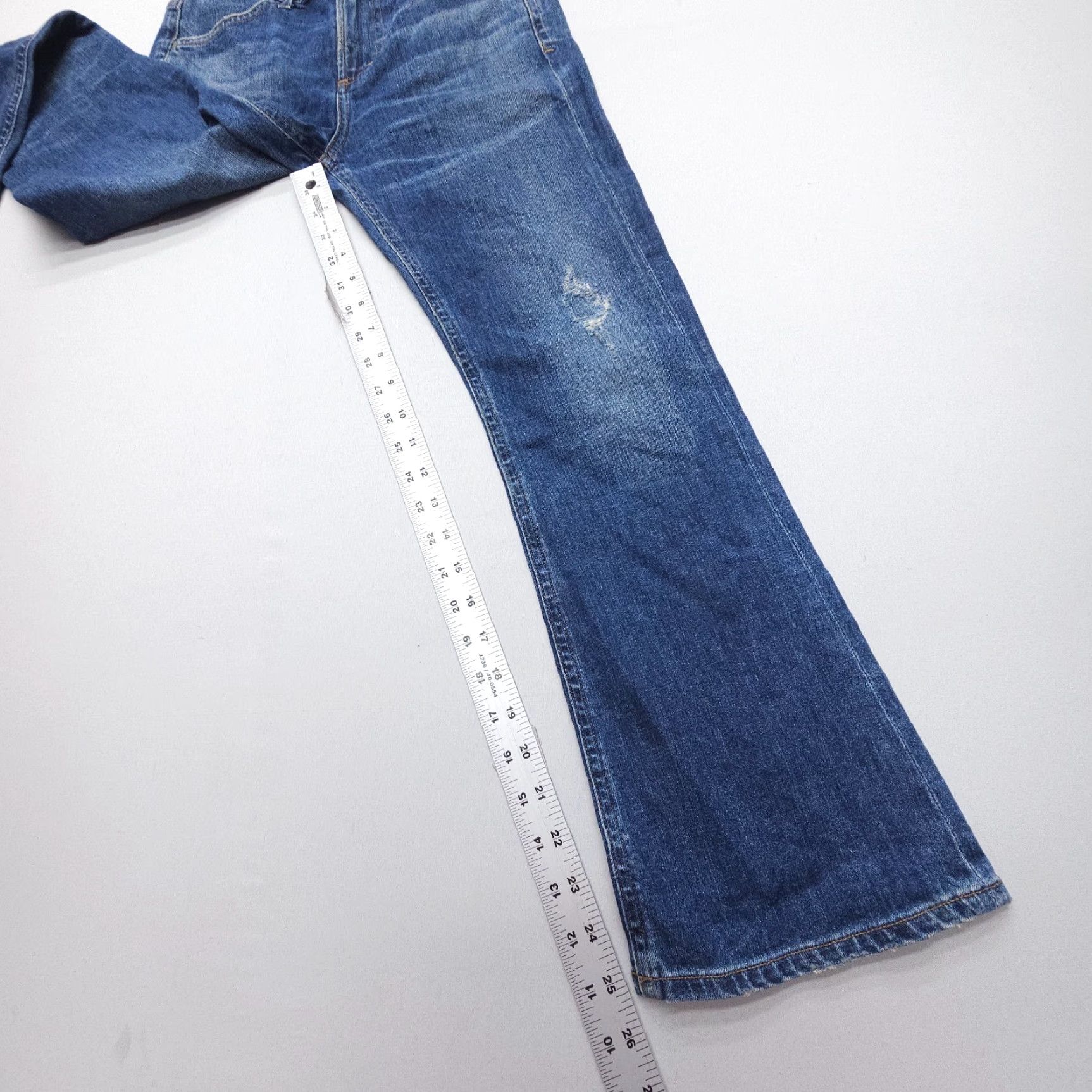 Citizens Of Humanity Citizens of Humanity Drew Crop Flare Jeans 26 Dark Wash USA Made Denim Size 26" / US 2 / IT 38 - 7 Thumbnail