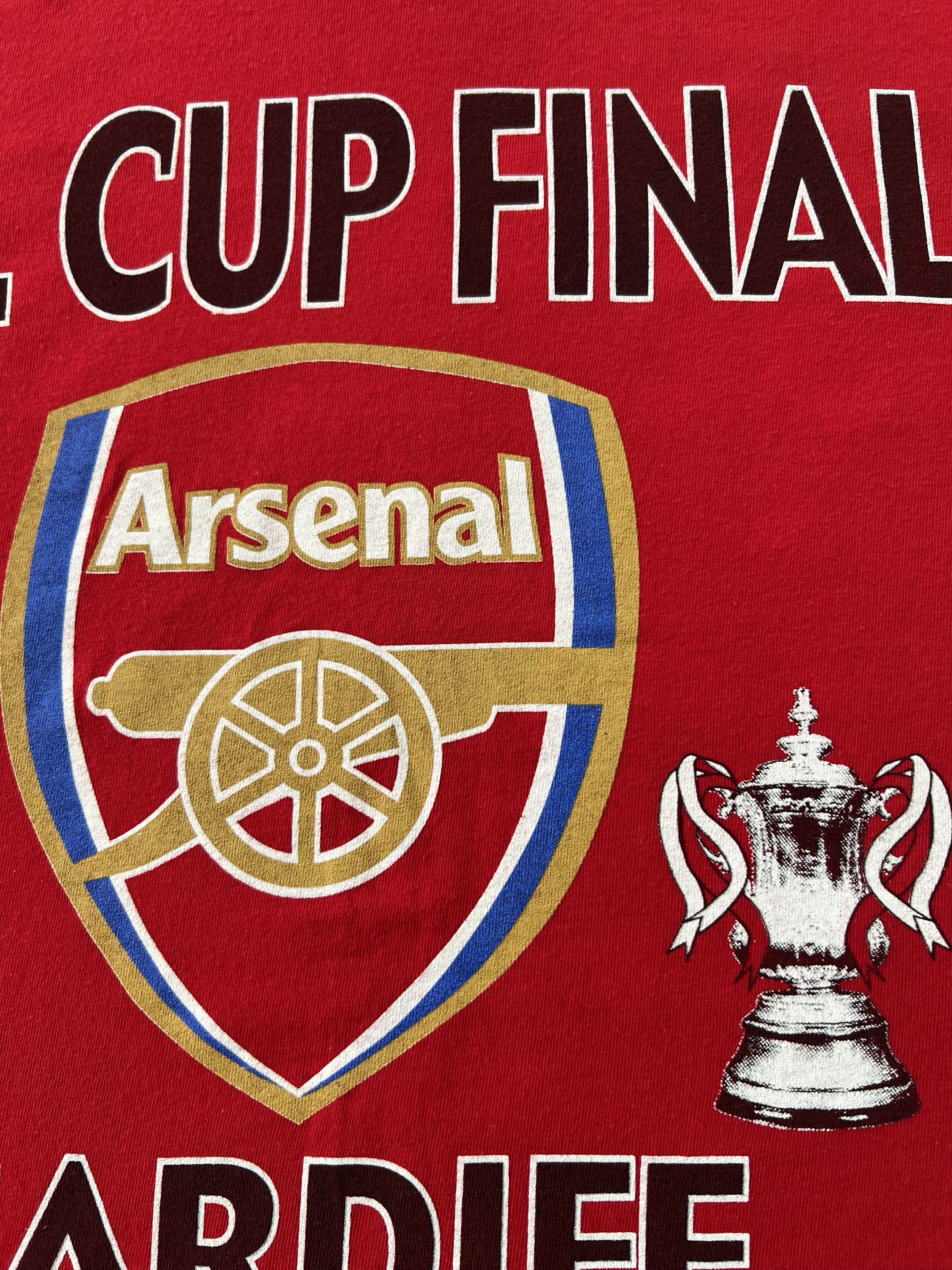 Vintage Vintage 2003 Arsenal FA Cup Final 2003 Red T-shirt Size US XL / EU 56 / 4 - 5 Thumbnail