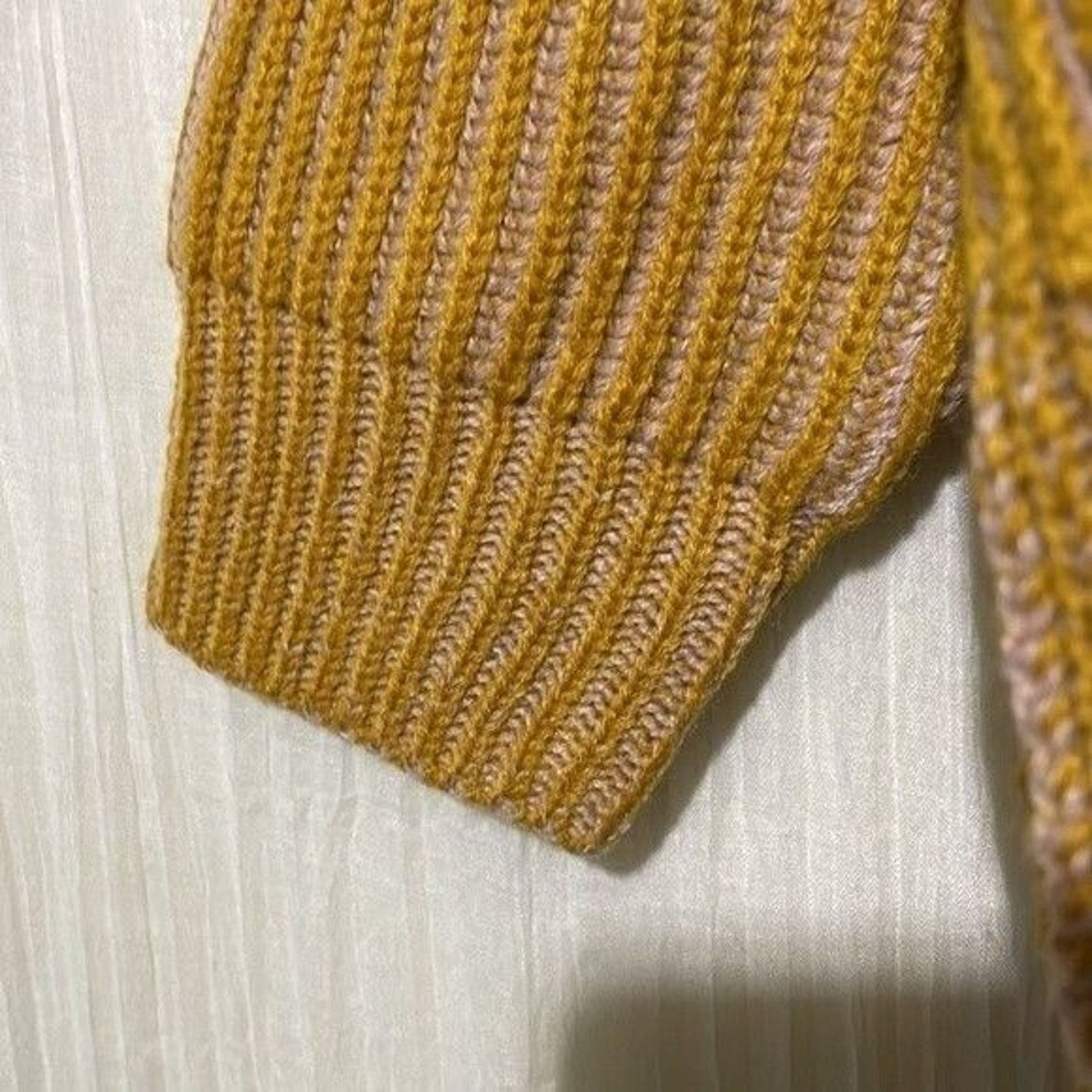 Topshop Top Shop Sweater Womens 4/6 NWT MockNeck Oversized Yellow Size S / US 4 / IT 40 - 6 Thumbnail