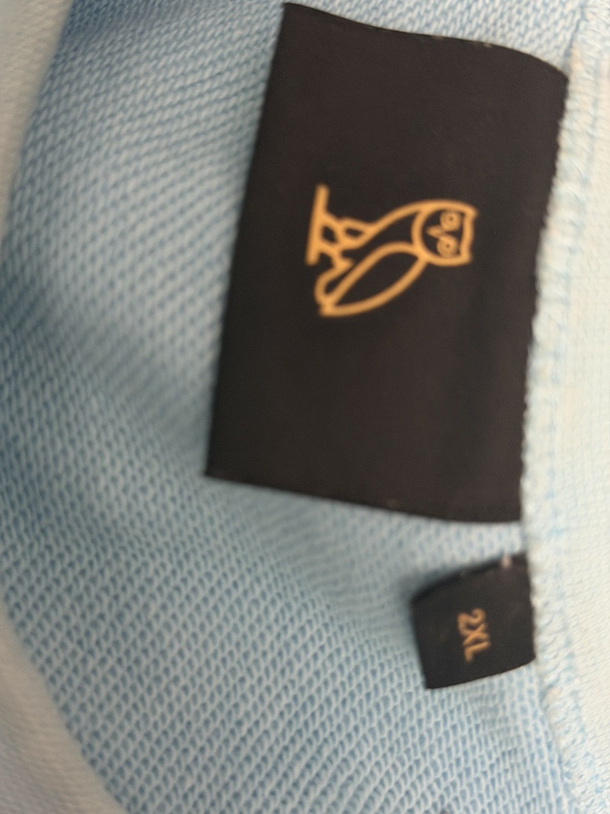Drake *RARE* OVO Collegiate Crewneck Light Blue Size US XXL / EU 58 / 5 - 7 Thumbnail
