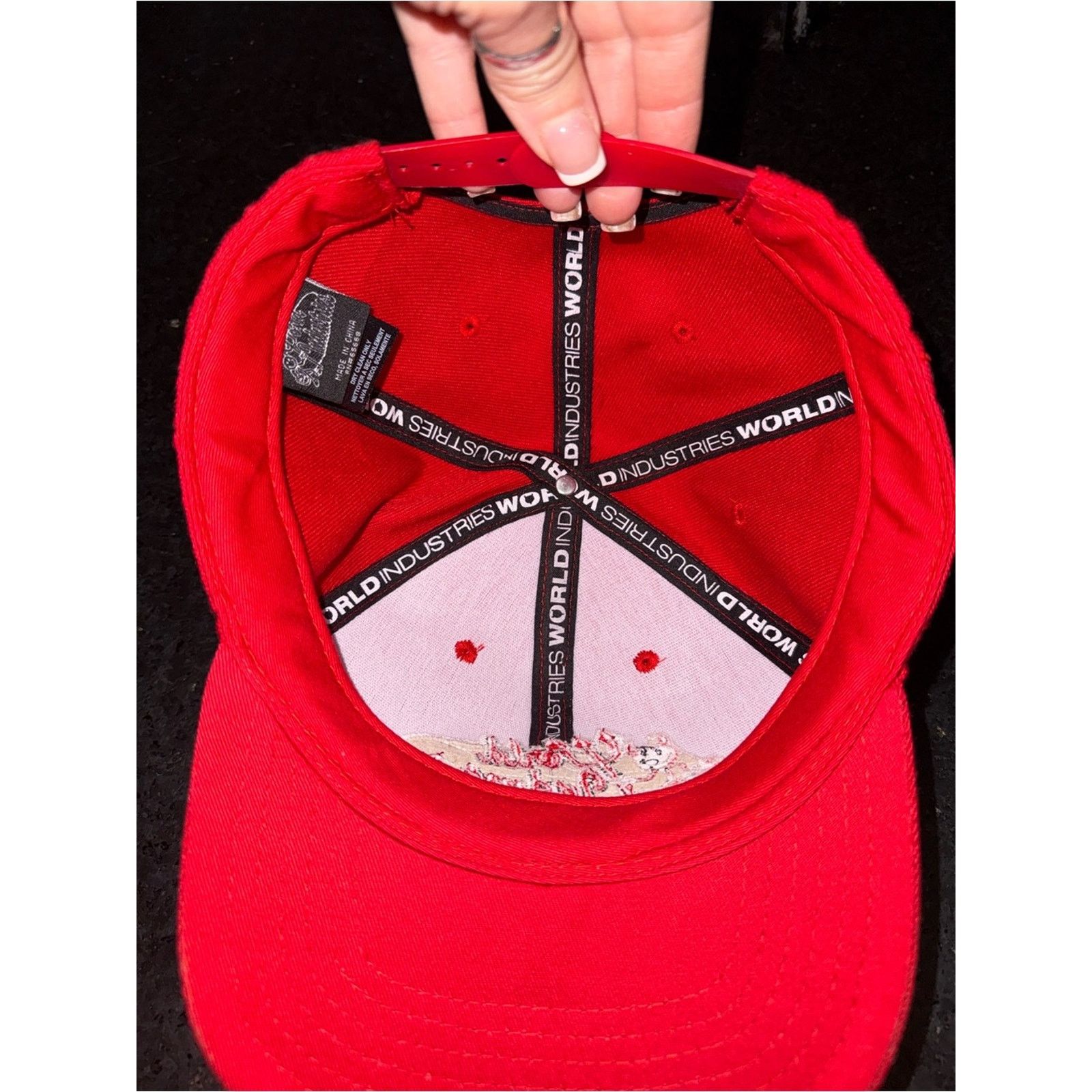World Industries WORLD INDUSTRIES DEVIL FLAMEBOY SKATEBOARD 90's RED CAP HAT Size ONE SIZE - 4 Thumbnail