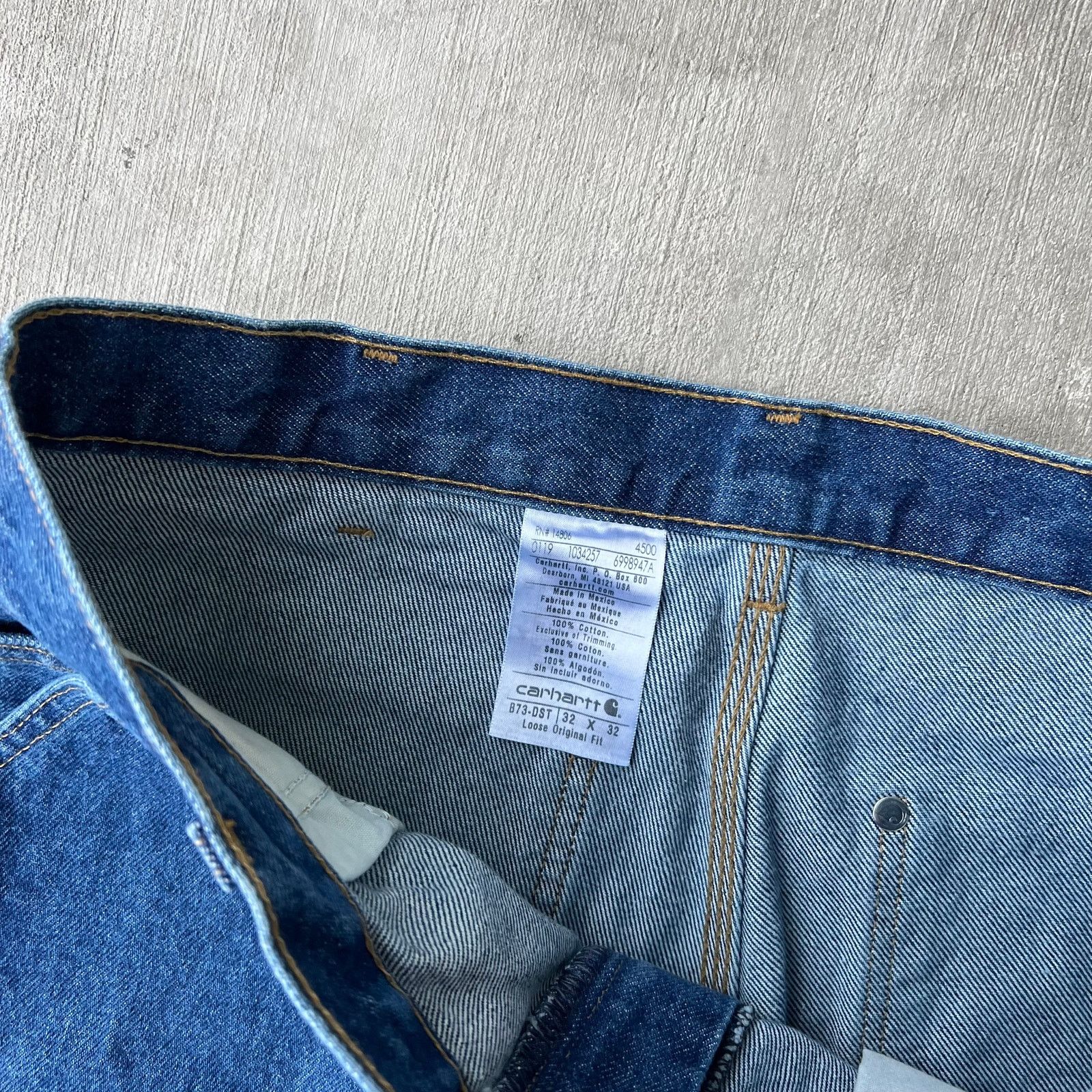 Carhartt × Vintage Carhartt NWT denim blue jeans double knee work wear pants Size US 31 - 5 Thumbnail