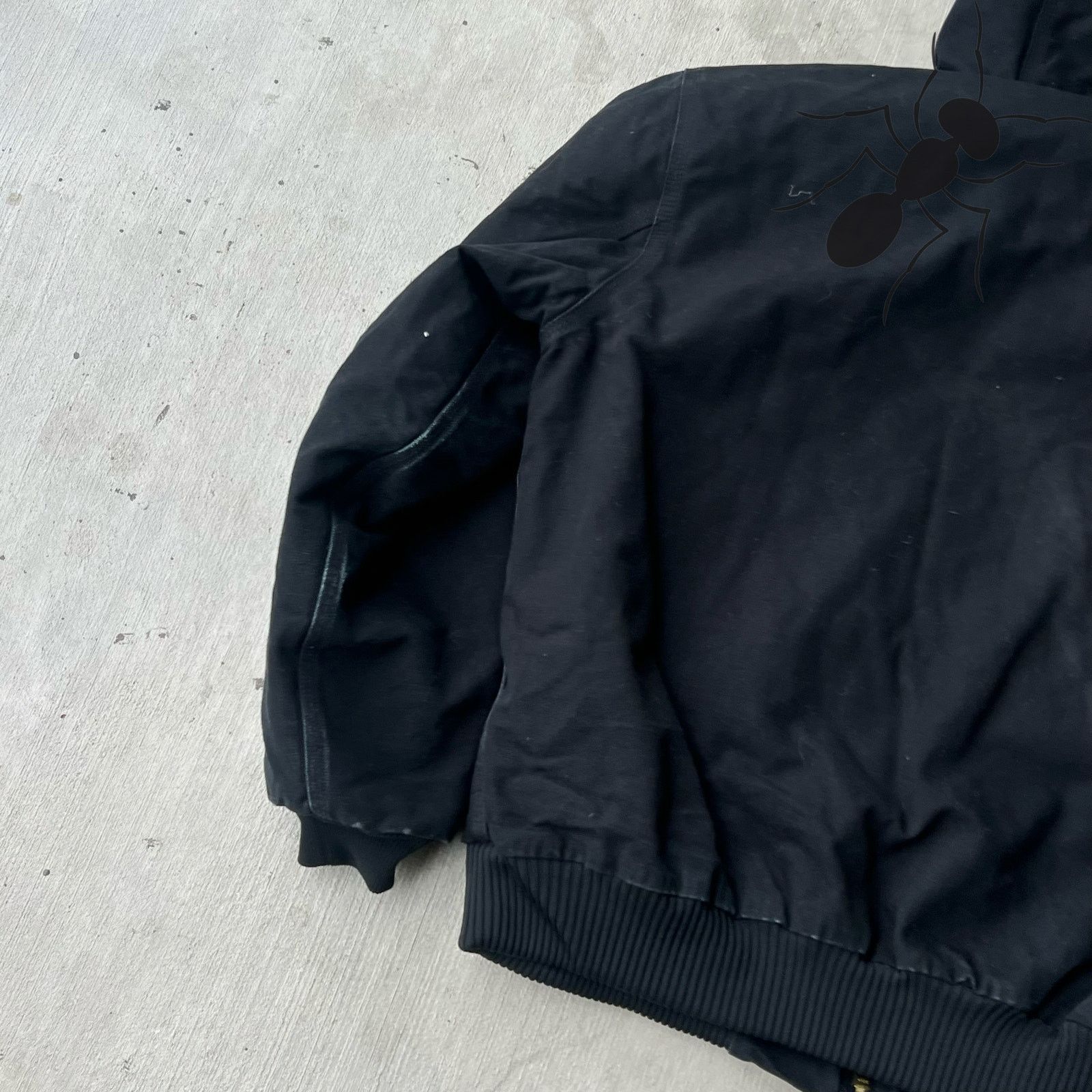 Carhartt × Vintage Carhartt J140 BLK black hooded work wear jacket Size US L / EU 52-54 / 3 - 5 Thumbnail