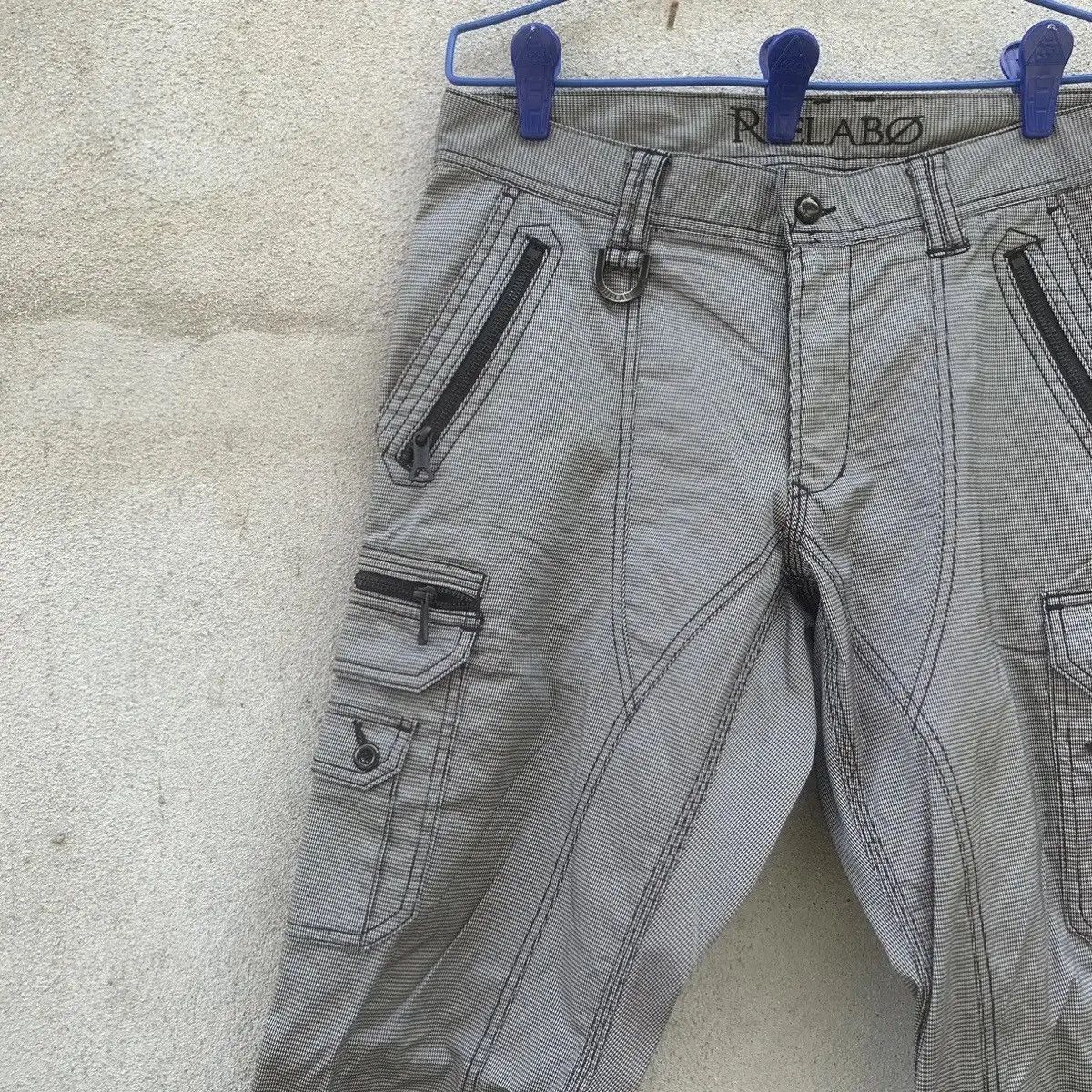 8 by YOOX RARE‼️MULTIPOCKET RIELABO JAPAN TROUSERS BIKERS CARGO PANTS Size US 32 / EU 48 - 5 Thumbnail