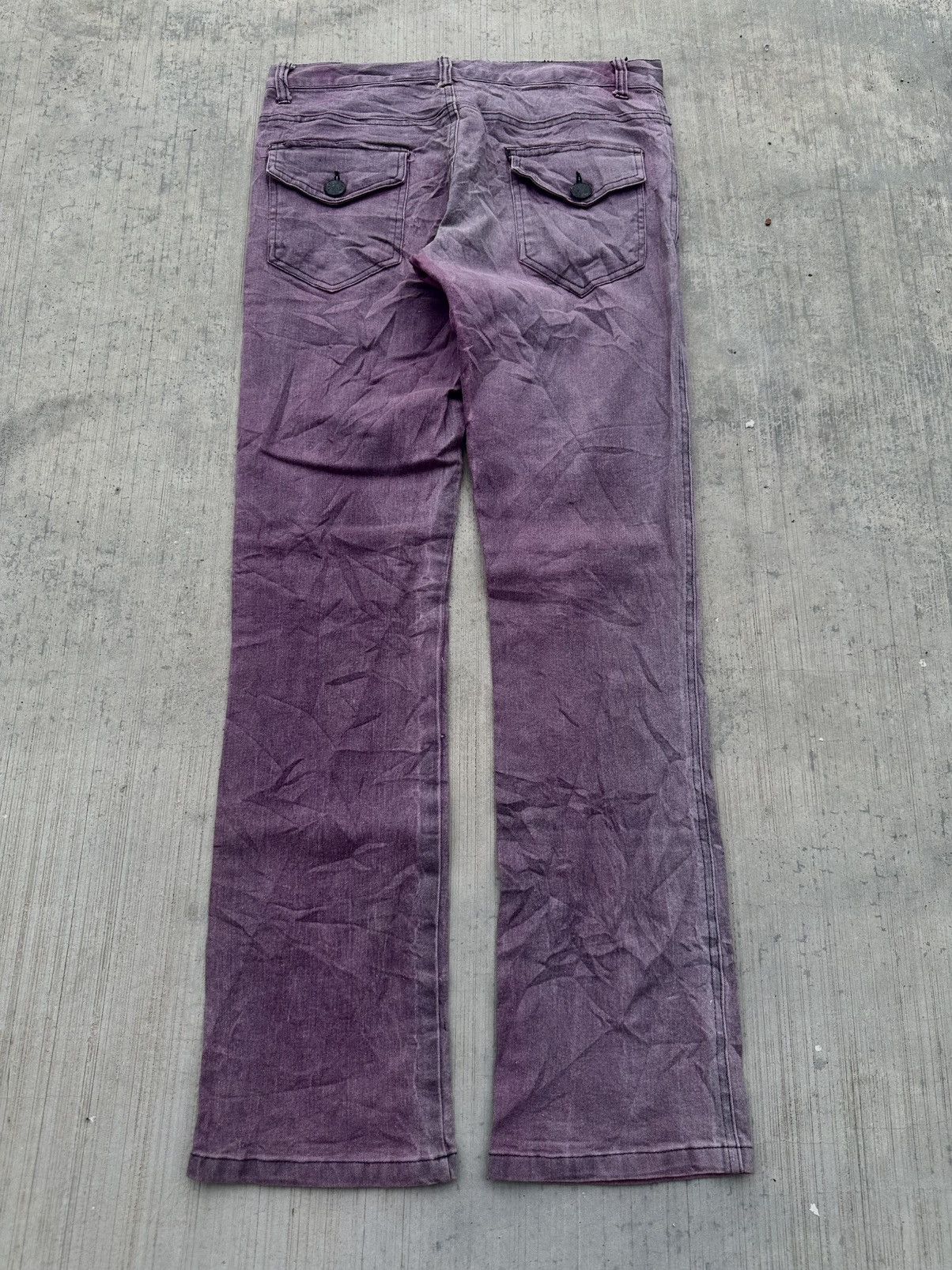 Japanese Brand 2000s Black baccara pants Size 29" - 2 Thumbnail