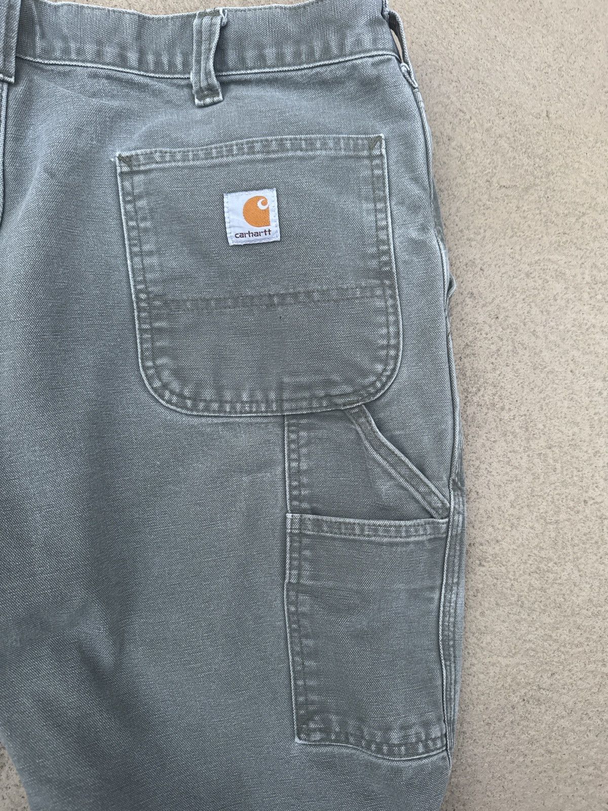 Carhartt Green Relaxed Fitt Carhartt Carpenters Pants Size US 38 / EU 54 - 3 Thumbnail