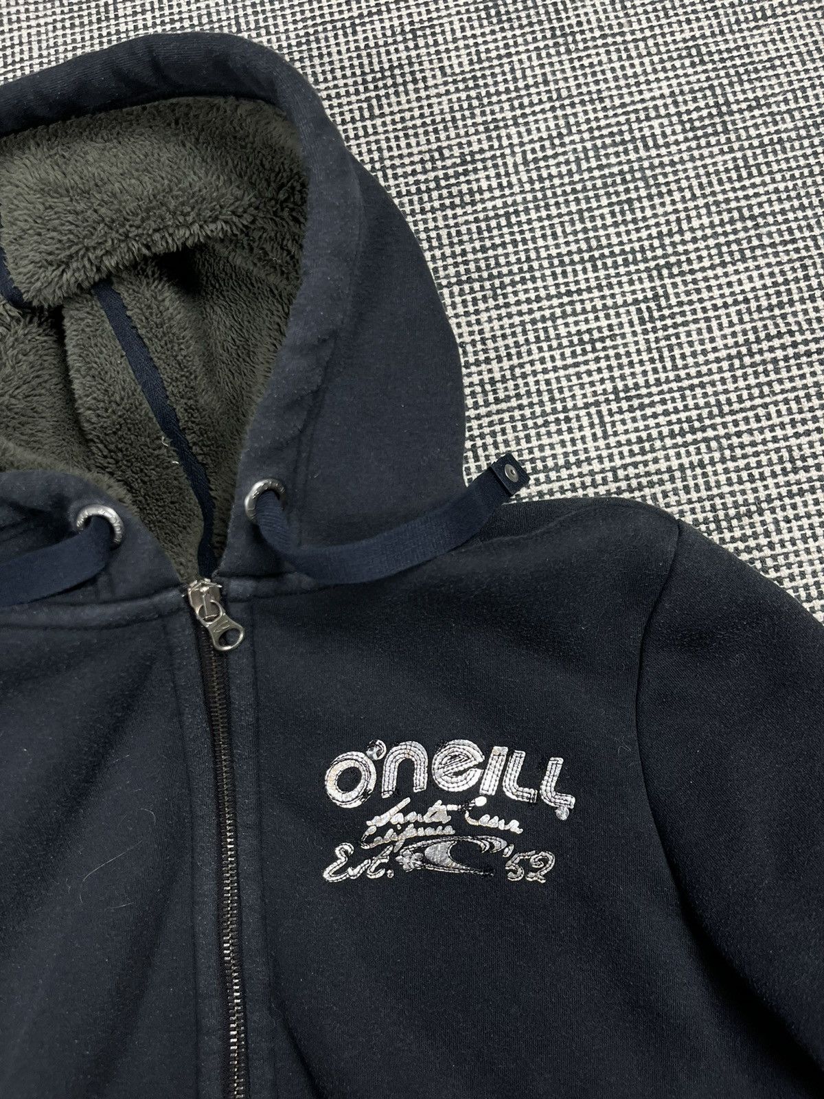 O'Neill × Vintage vintage y2k O’Neill fuzzy Sherpa lined zip up hoodie Size S / US 4 / IT 40 - 3 Thumbnail