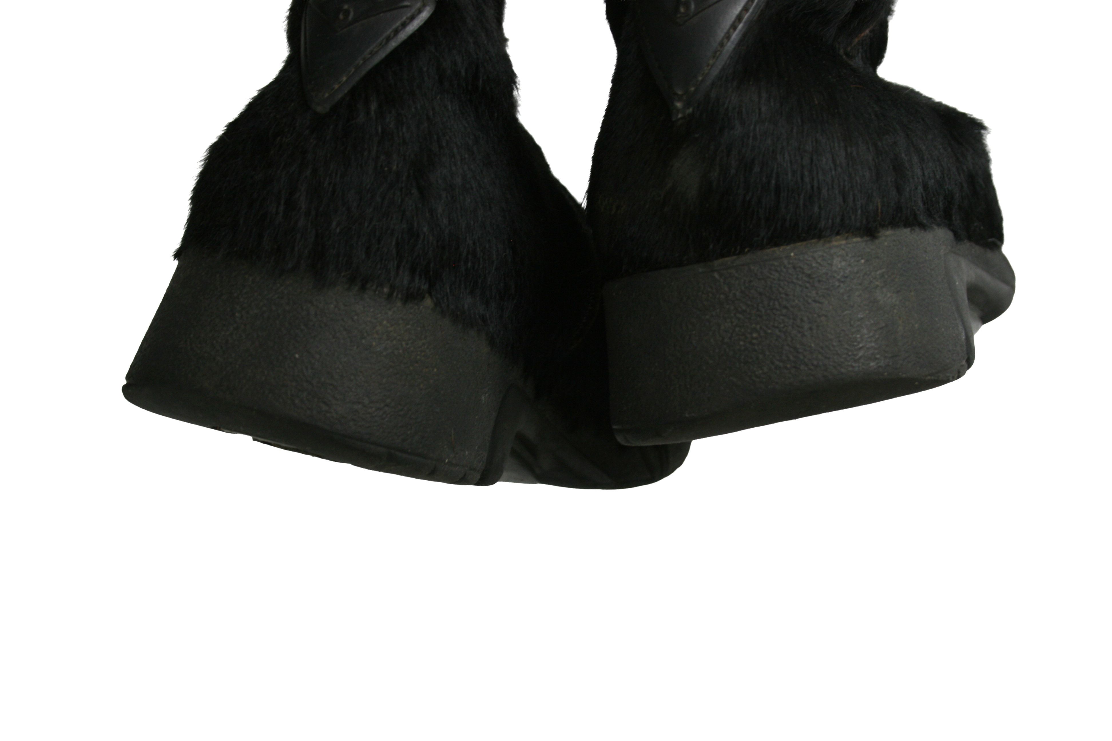 Japanese Brand Bumper 00S Y2K Pony Hair Fur Zip Chewbacca Boots Vintage Size US 7 / IT 37 - 12 Thumbnail