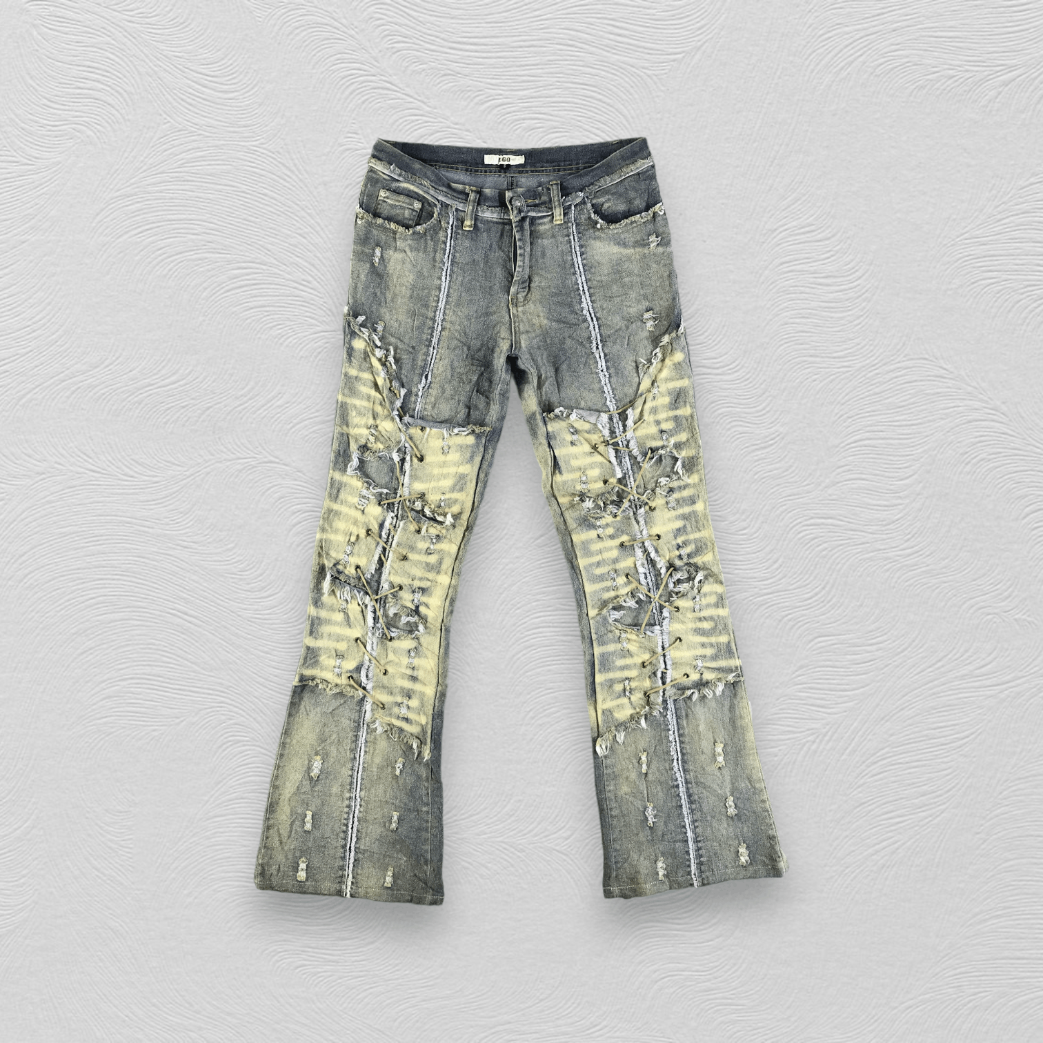 If Six Was Nine Japanese Flared Jeans Bootcut Denim KJ3097 Size US 28 / EU 44 - 1 Thumbnail