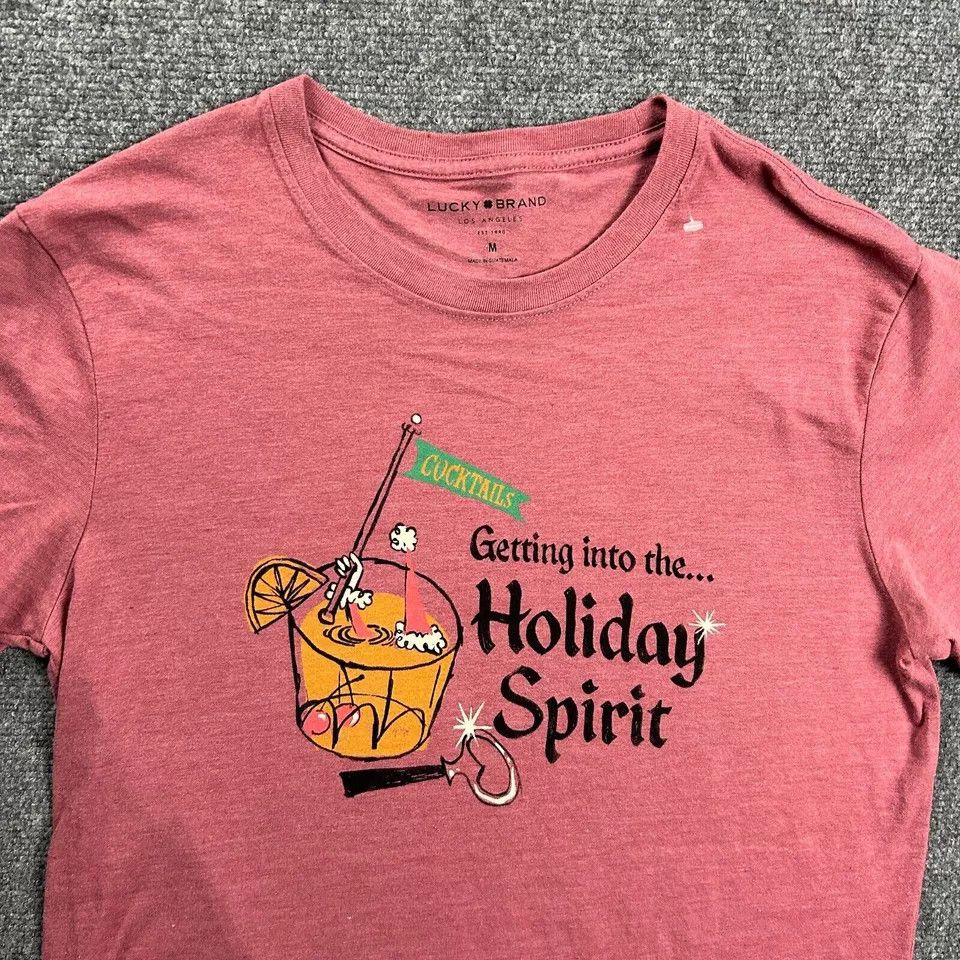 Lucky Brand Lucky Brand Shirt Adults Medium Holiday Spirit Crew Neck Size US M / EU 48-50 / 2 - 2 Thumbnail