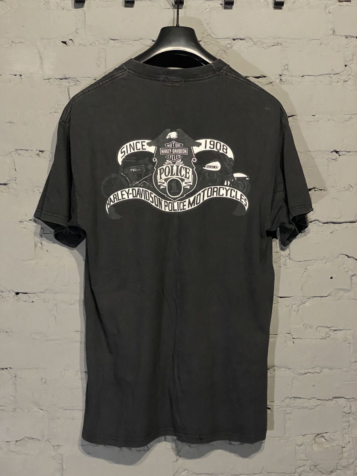 Vintage T shirt Harley Davidson police motorcycles motor vintage Size US XL / EU 56 / 4 - 4 Thumbnail