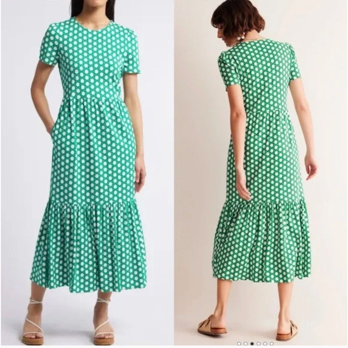 Boden Boden Evangeline Jersey Faux Wrap Dress Paisley US 12 | Grailed
