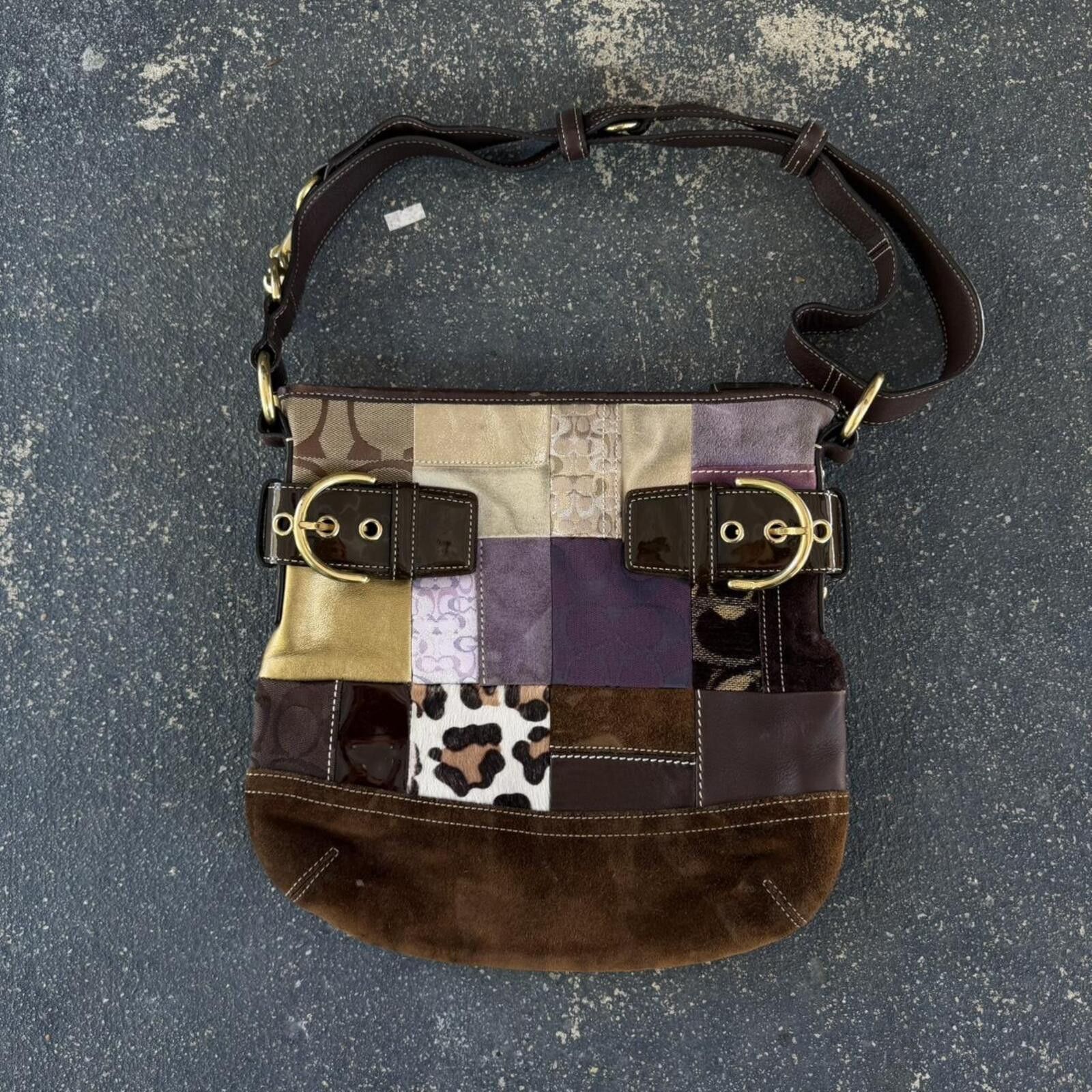 Coach Vintage Coach Eva Holiday Patchwork handbag Size ONE SIZE - 1 Thumbnail