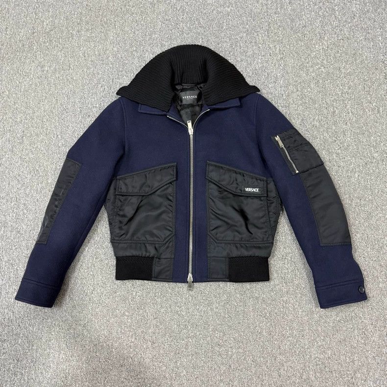 Versace Versace Wool nylon jacket coat Size US S / EU 44-46 / 1 - 1 Thumbnail