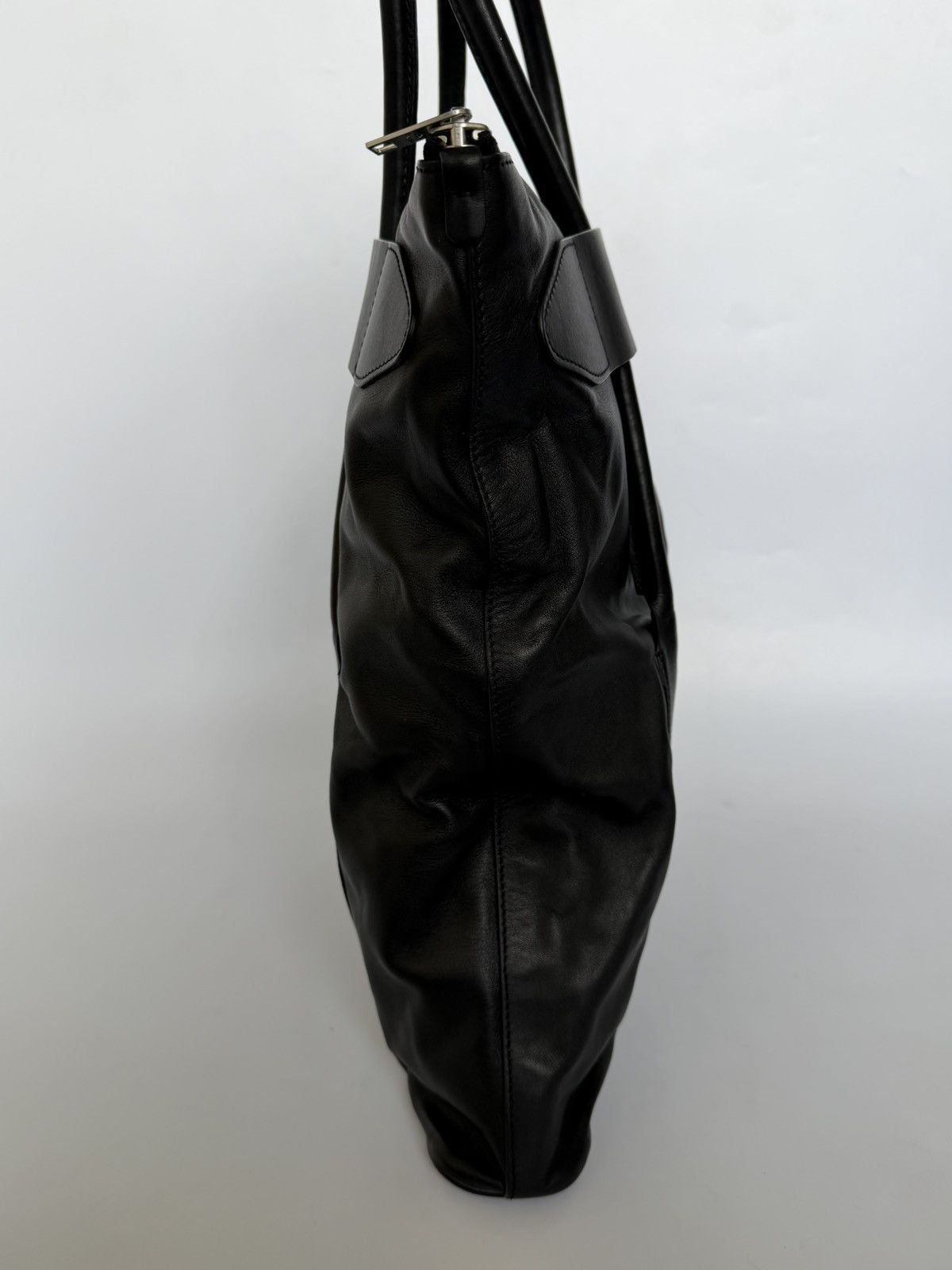 Maison Margiela Maison Margiela Line 11 Black Leather Tote Bag Size ONE SIZE - 5 Thumbnail