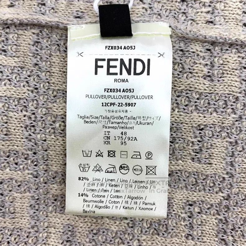 Fendi Fendi 22 Model Color-Blocked Logo Monogram Printed Linen C Size US M / EU 48-50 / 2 - 7 Thumbnail