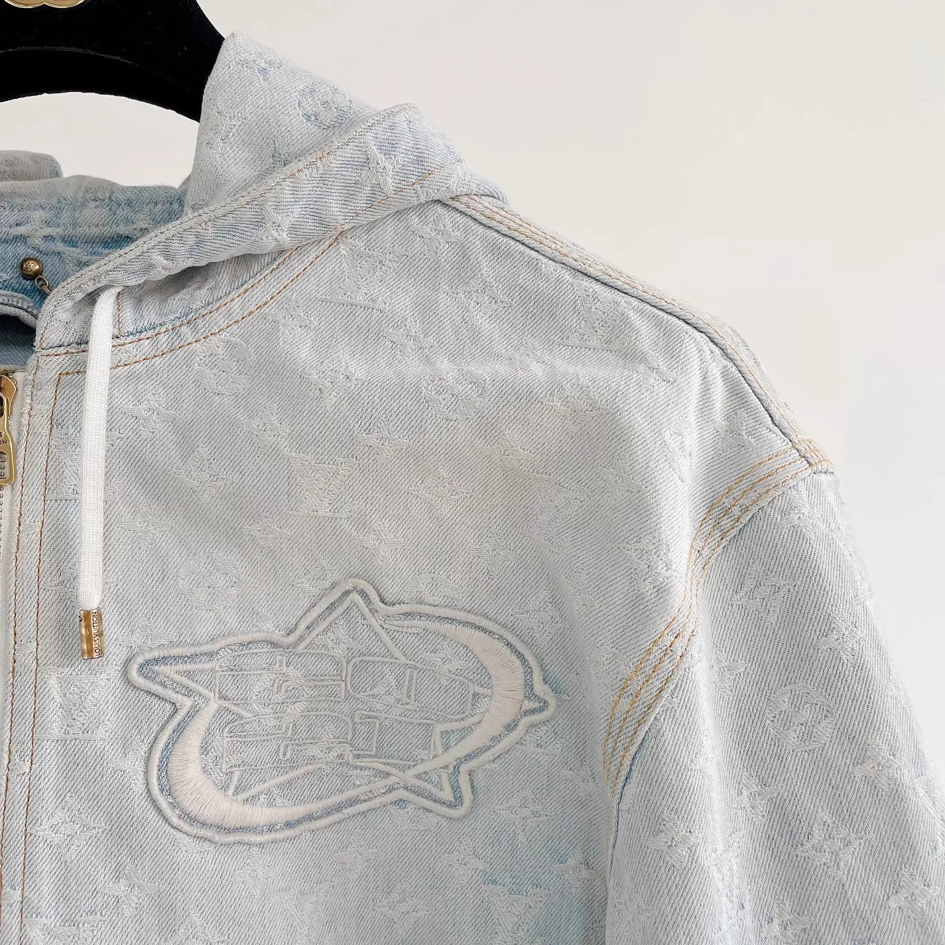 Louis Vuitton LV Monogram x NBA Denim Jacket 48 Size US M / EU 48-50 / 2 - 4 Thumbnail