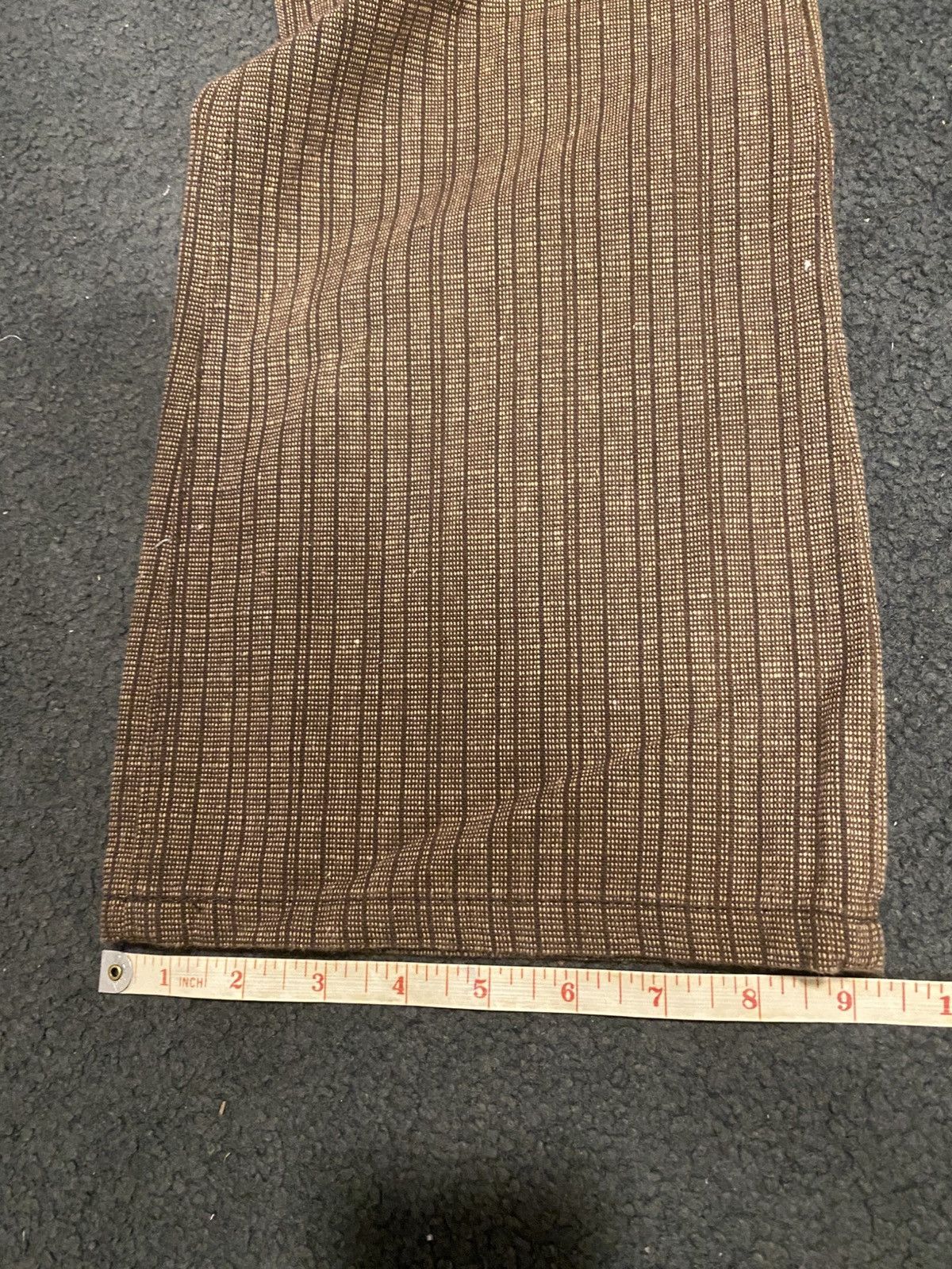 Lee × Vintage VINTAGE 70s LEE BOOT CUT BROWN CHECKERED TROUSERS imo Size US 37 - 9 Thumbnail