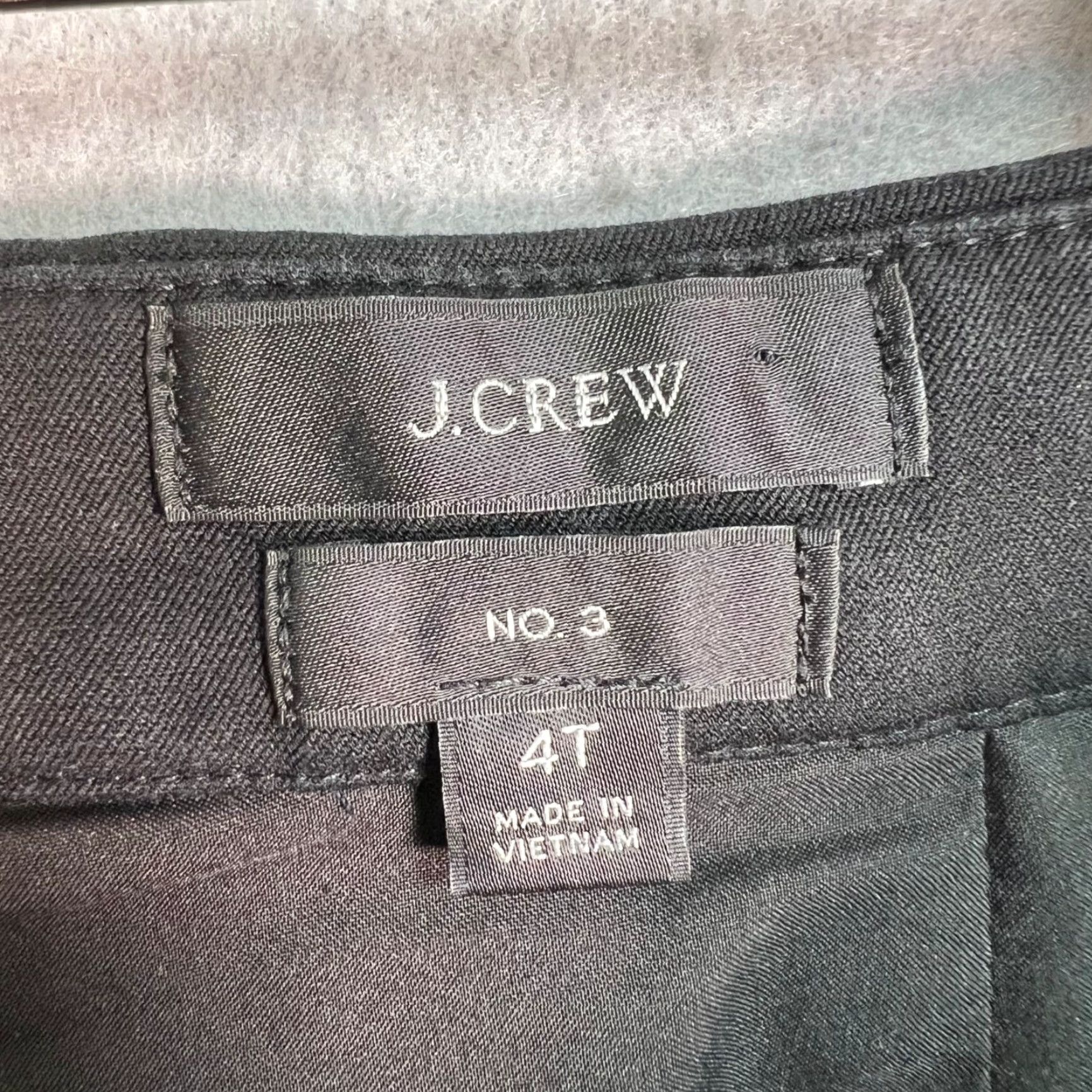 J.Crew J.Crew Black Pencil Skirt 4T Cotton & Viscose Blend Womens Knee Length Skirt Womens 4T Black Pencil Skirt 4T Knee Length Viscose Blend Cotton Size 27" / US 4 / IT 40 - 3 Thumbnail