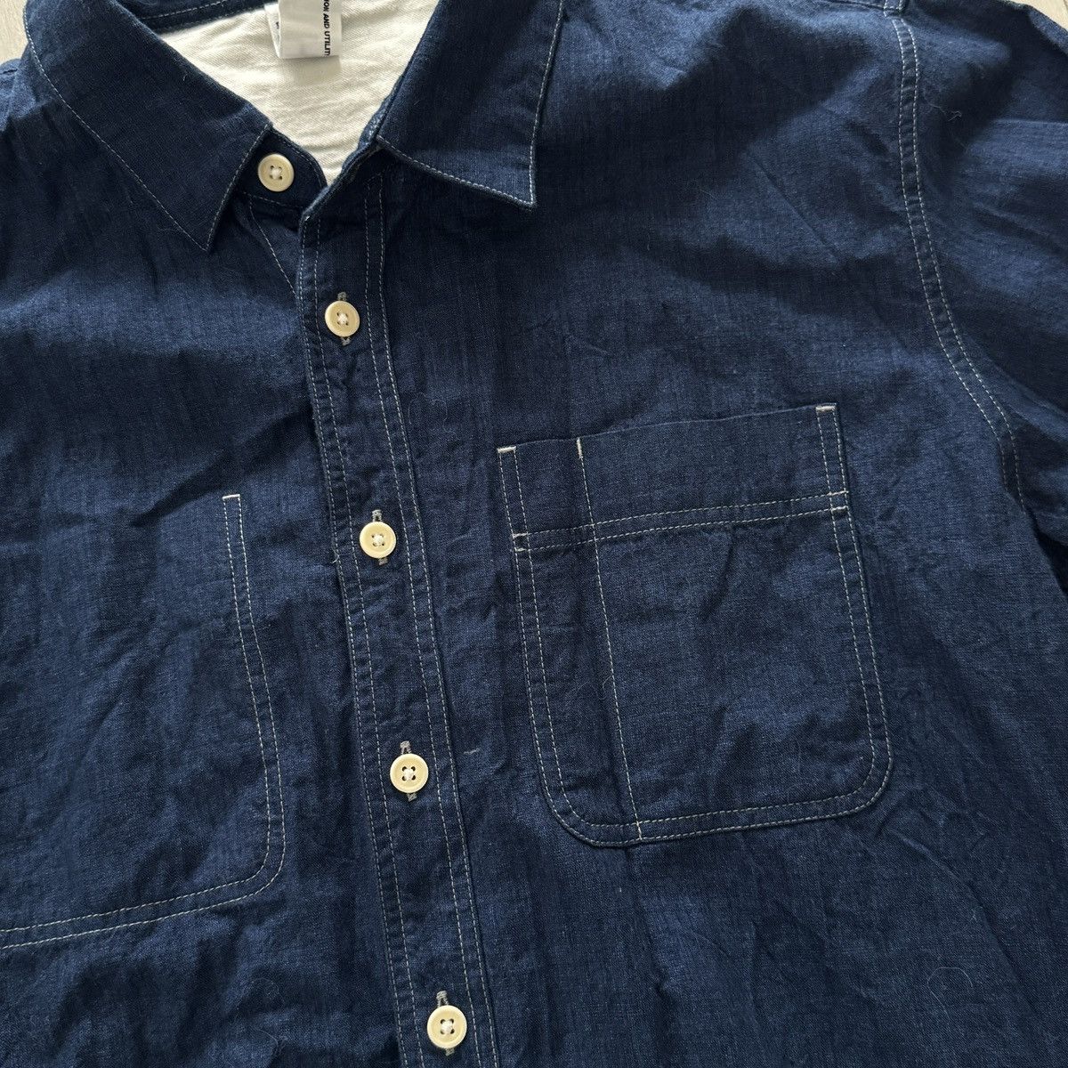 MHI MHL Indigo Work shirt Size US M / EU 48-50 / 2 - 2 Thumbnail