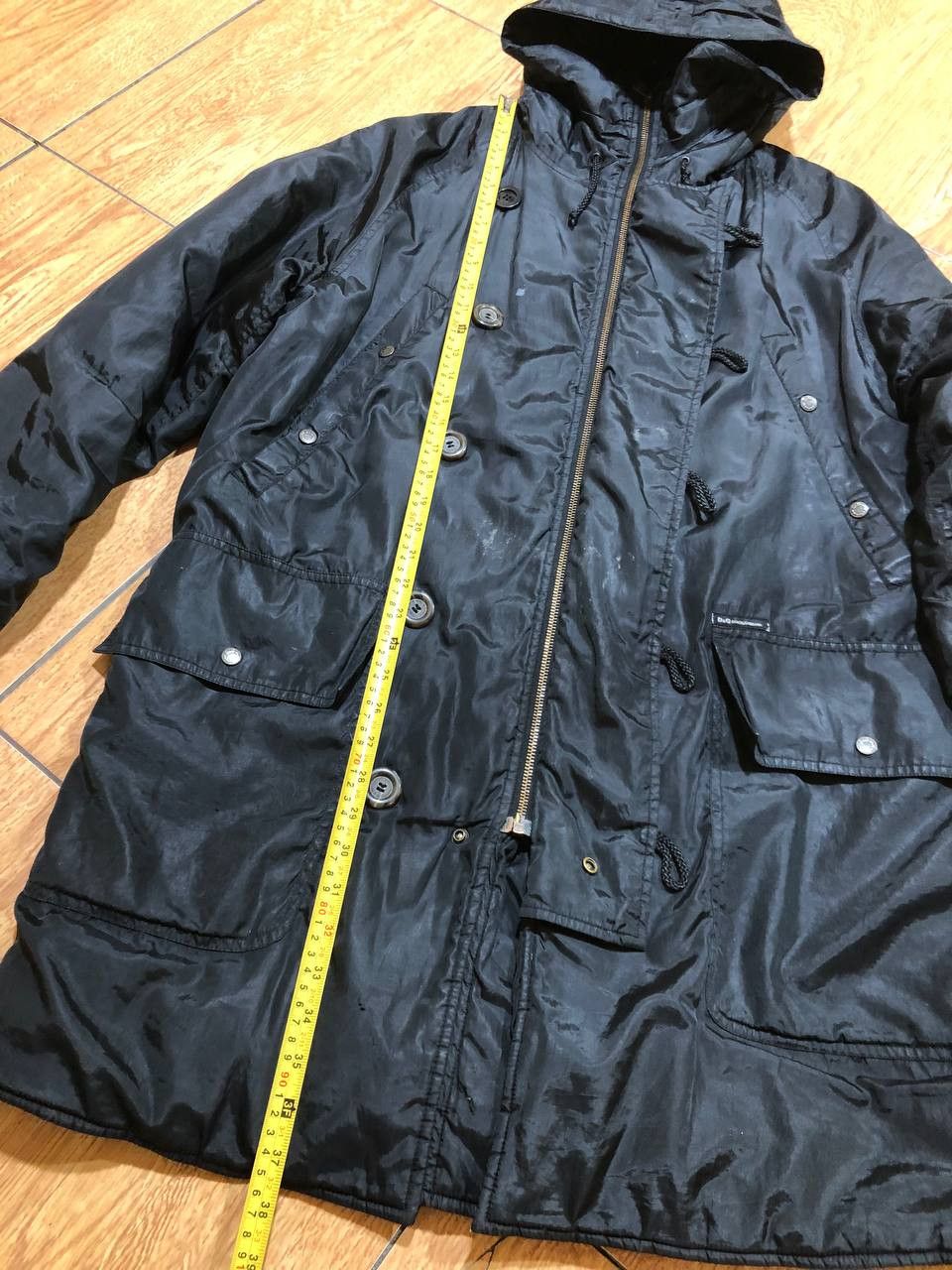 Dolce & Gabbana Men's Dolce&Gabbana Black Hooded Parka Size US XL / EU 56 / 4 - 13 Thumbnail