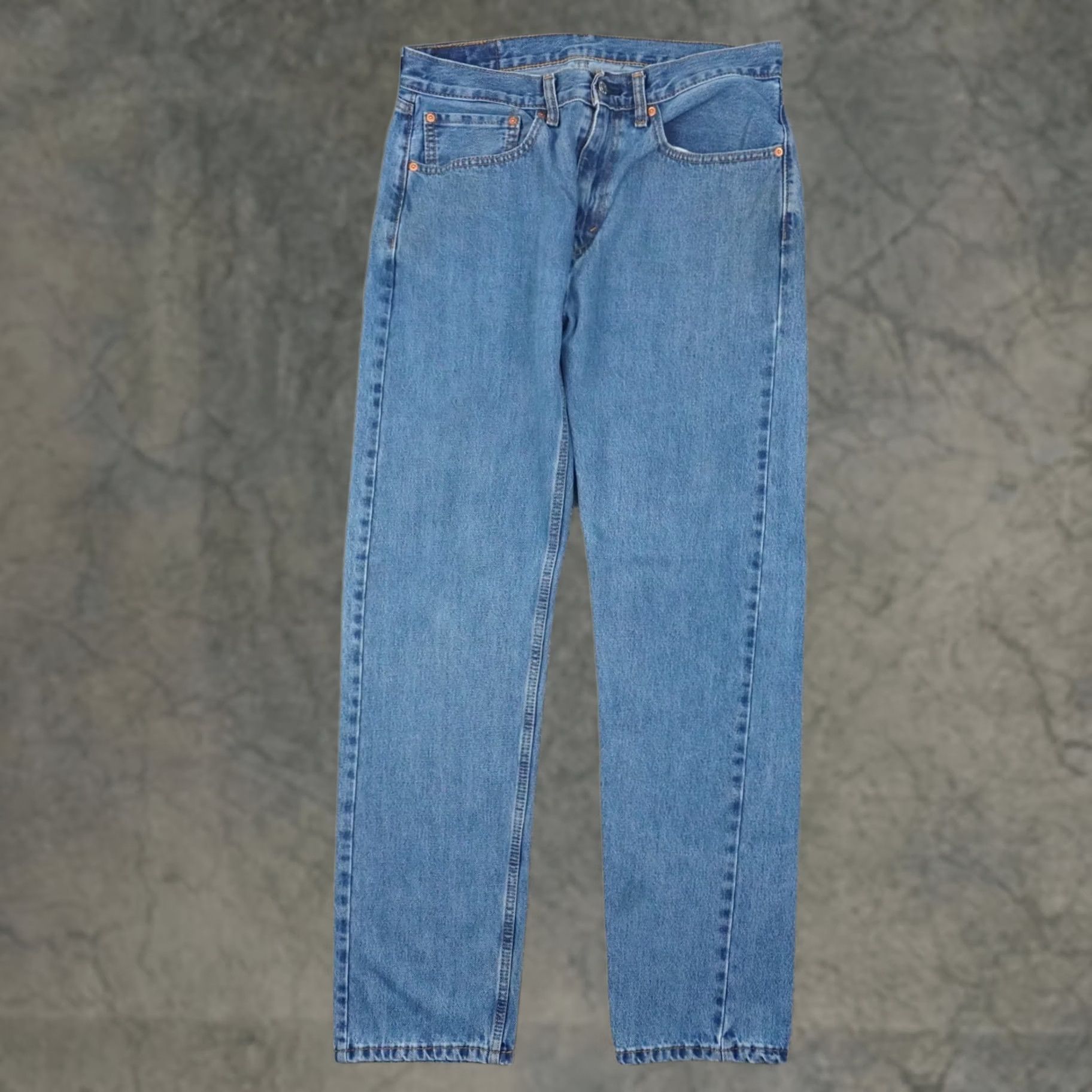 Levi's Levi's 505 Straight Leg Mens 34x34 Medium Wash Blue Denim Jeans Size US 34 / EU 50 - 1 Thumbnail
