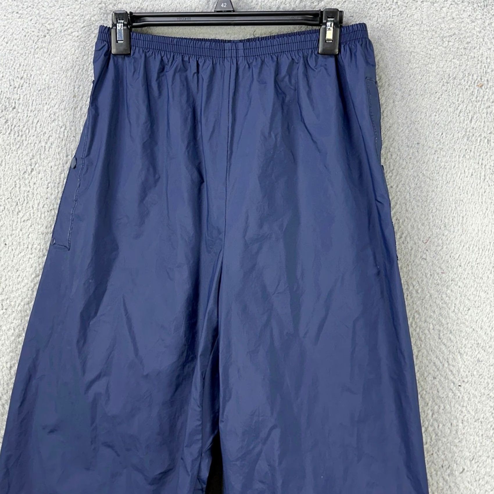 Vintage VINTAGE Columbia Men Waterproof Pants Wind Pant Blue Nylon 100% Outdoor Regular Size M Boys Girls Mens Womens Size US 31 - 3 Thumbnail