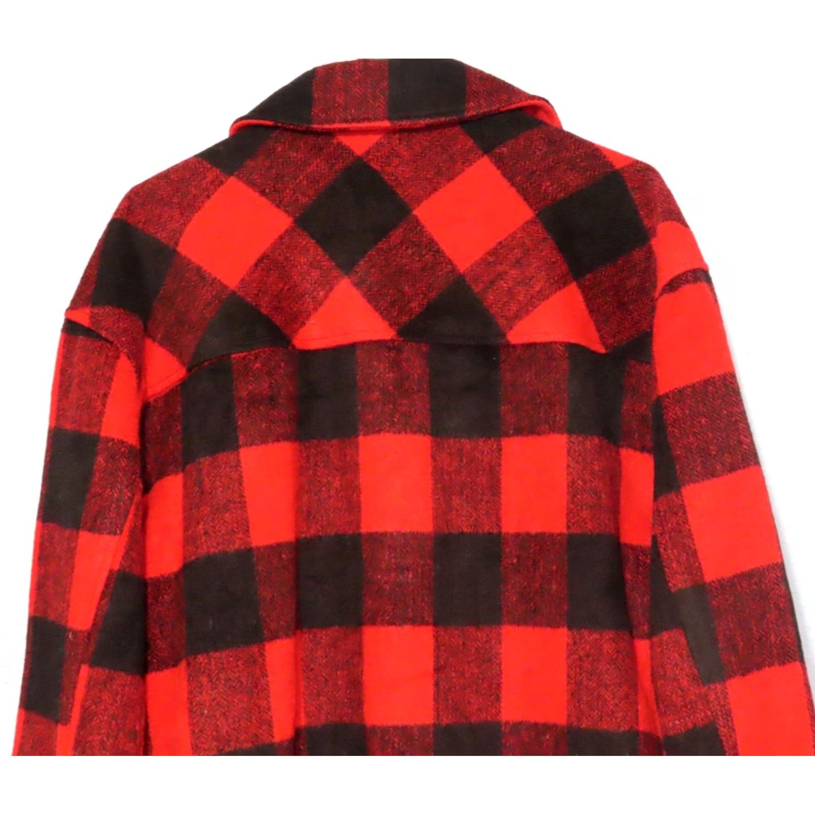 Vintage Jou Jou Premium Outerwear Buffalo Red Plaid Women's L Button Up Shacket Jacket Shacket Plaid Red Black Long Sleeve Mid-Length Womens Boutiques Size L / US 10 / IT 46 - 8 Thumbnail