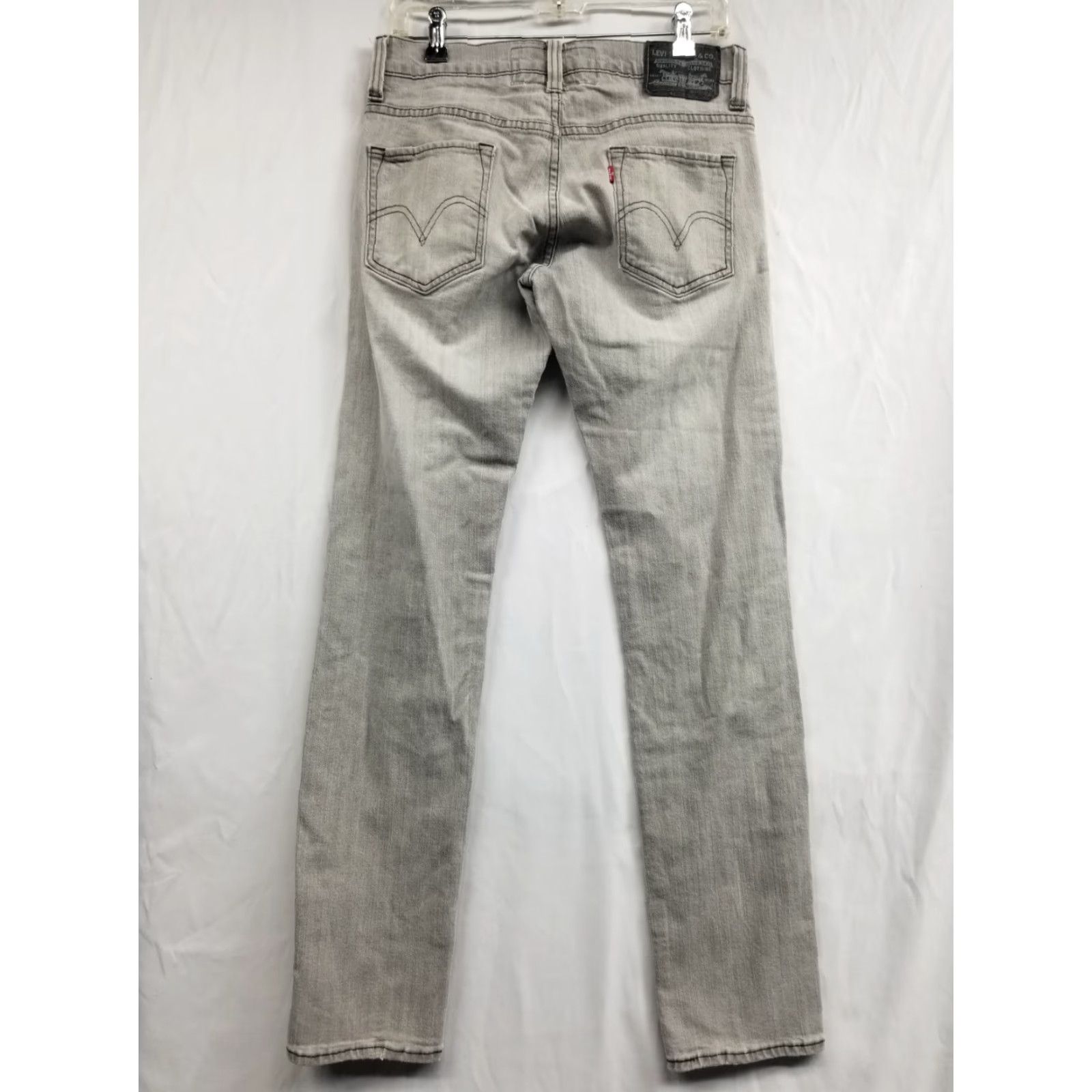 Levi's Levi’s 511 Jeans Men’s 30x32 Gray Medium Wash Denim Skinny Slim 5-Pocket Logo USA 90s City Horse Pattern Size US 30 / EU 46 - 2 Thumbnail