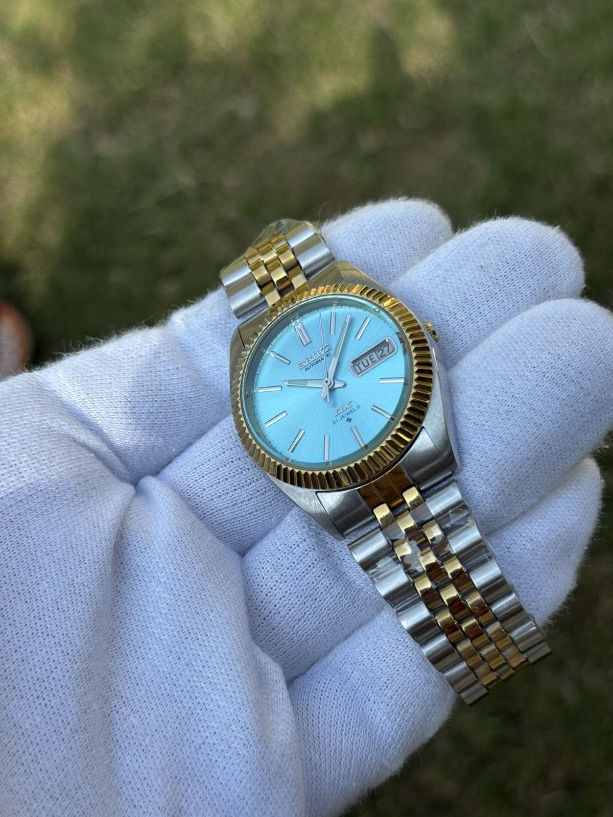 Seiko Seiko 5 DX Fluted Bezel Automatic 6309 Japanese mens Watch Size 36 - 5 Thumbnail