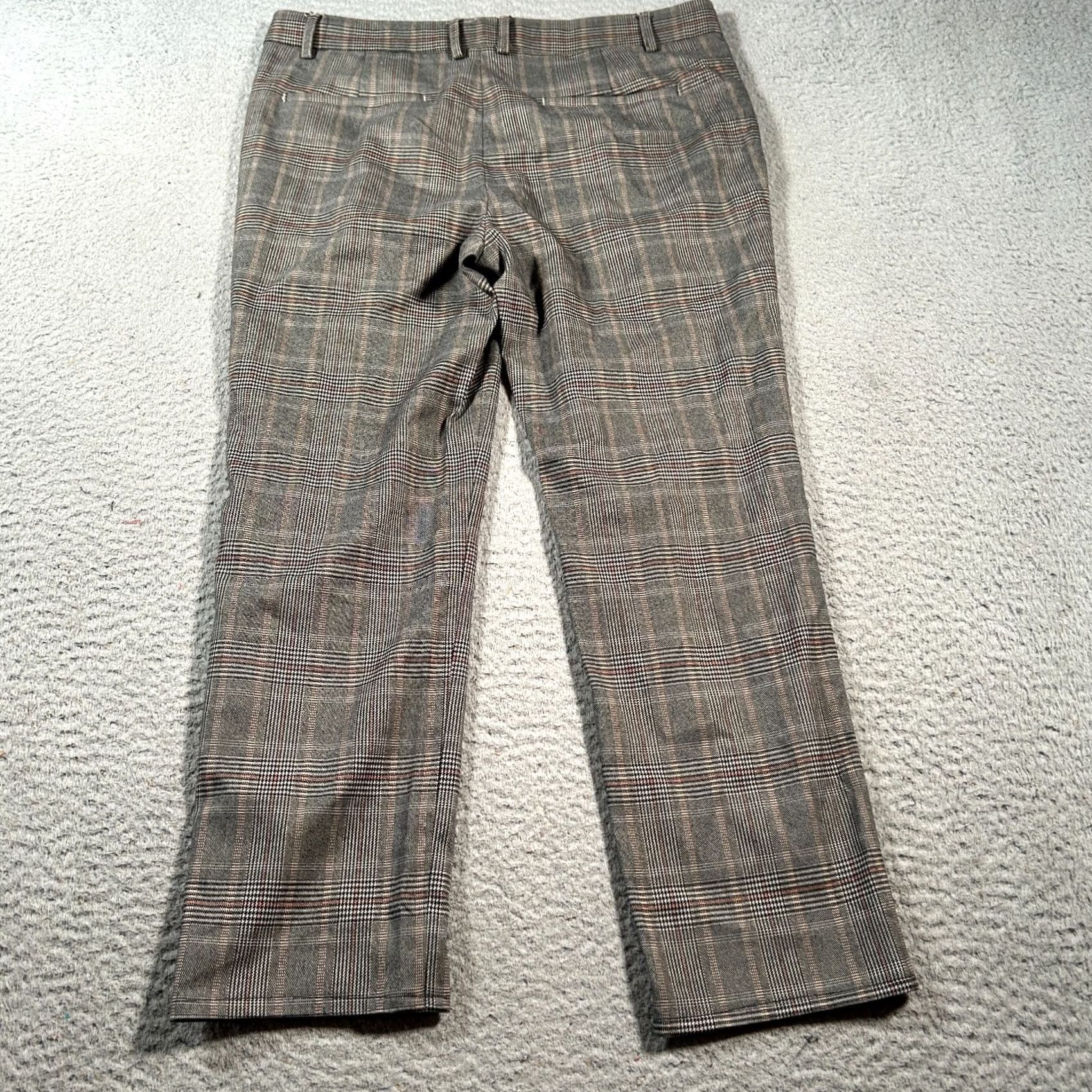 Guess Guess Chino Pants Mens 30 Gray Glen Plaid Slim Fit Zip Fly Straight Leg Pants Size US 30 / EU 46 - 2 Thumbnail