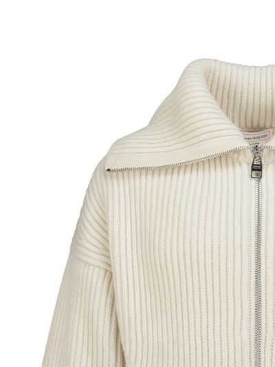 Alexander McQueen o1y1024 Cardigan In Ivory Size US S / EU 44-46 / 1 - 3 Thumbnail