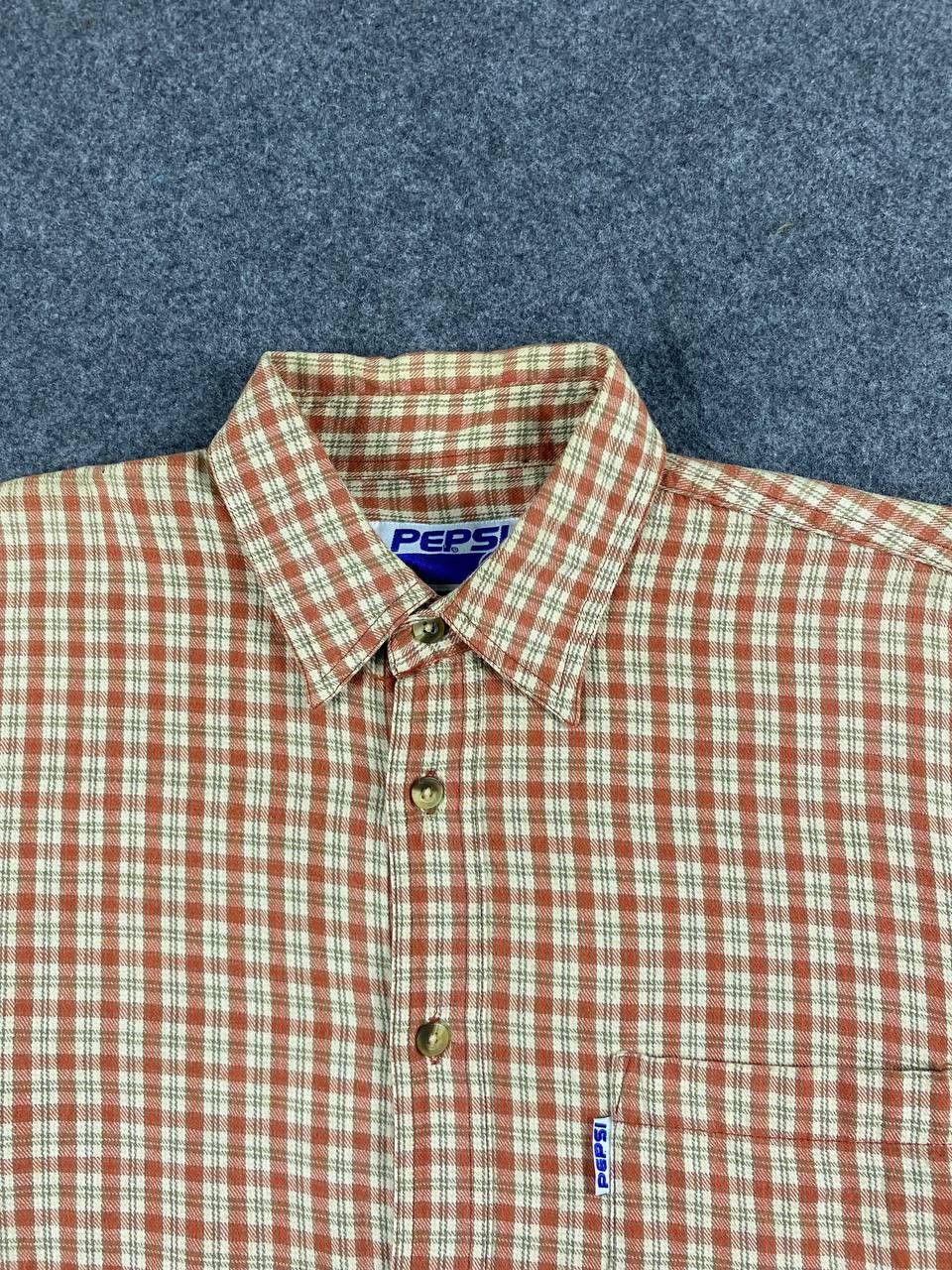 Flannel vintage pepsi flannel shirt nice design Size US L / EU 52-54 / 3 - 2 Thumbnail