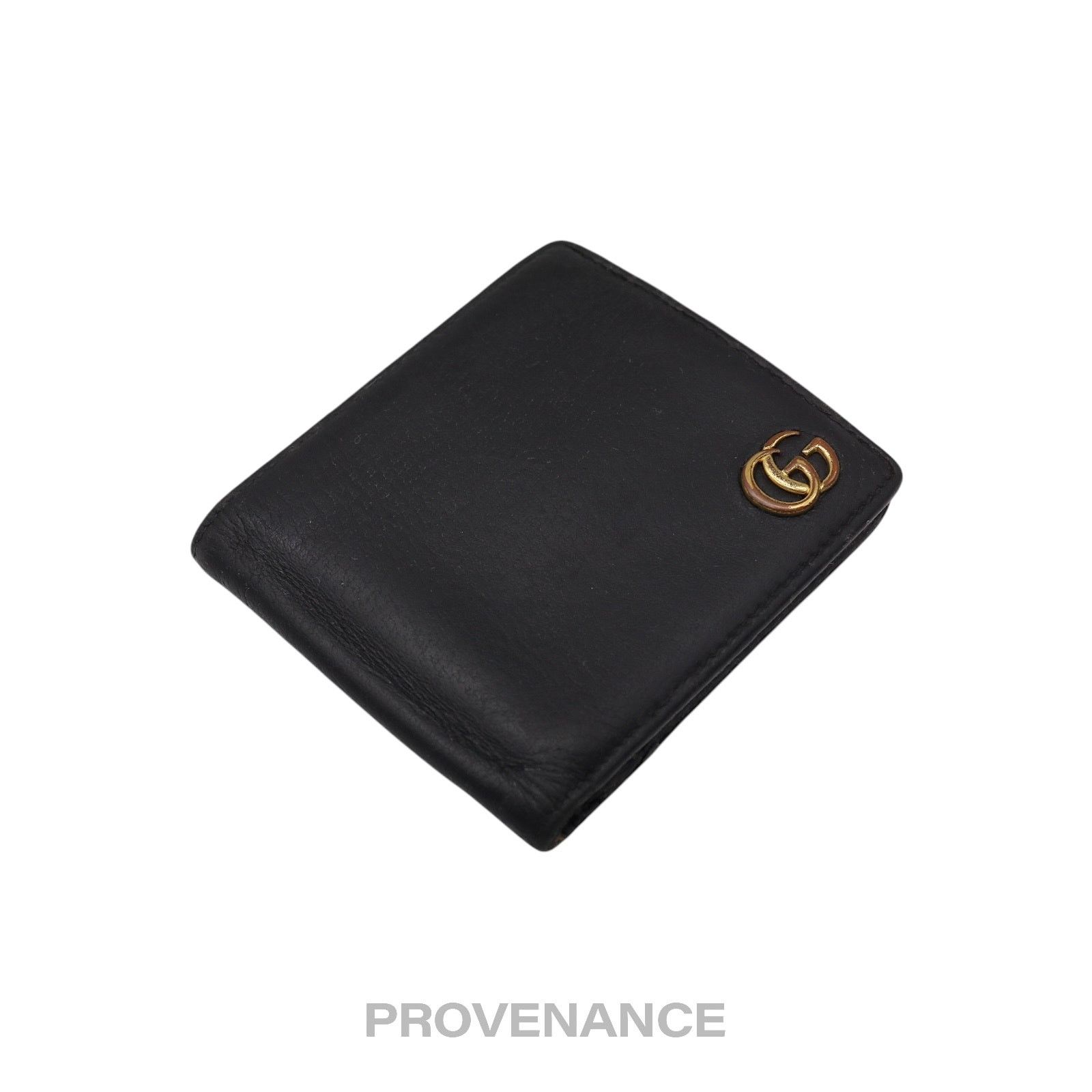 Gucci 🔴 Gucci GG Marmont Bifold Wallet - Black Leather Size ONE SIZE - 4 Thumbnail