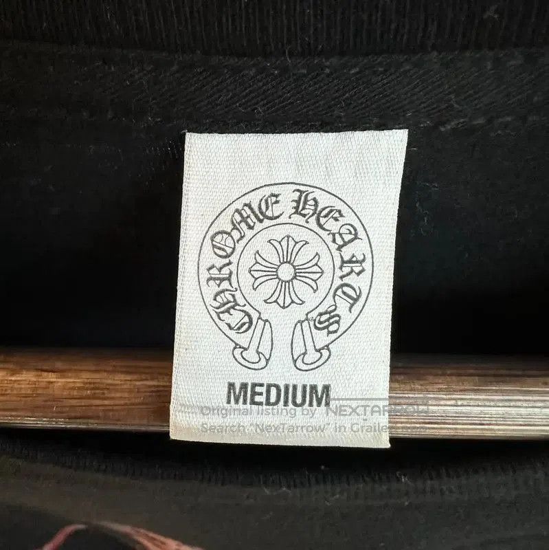 Chrome Hearts Black Long Sleeve T-Shirt with Skull Print .