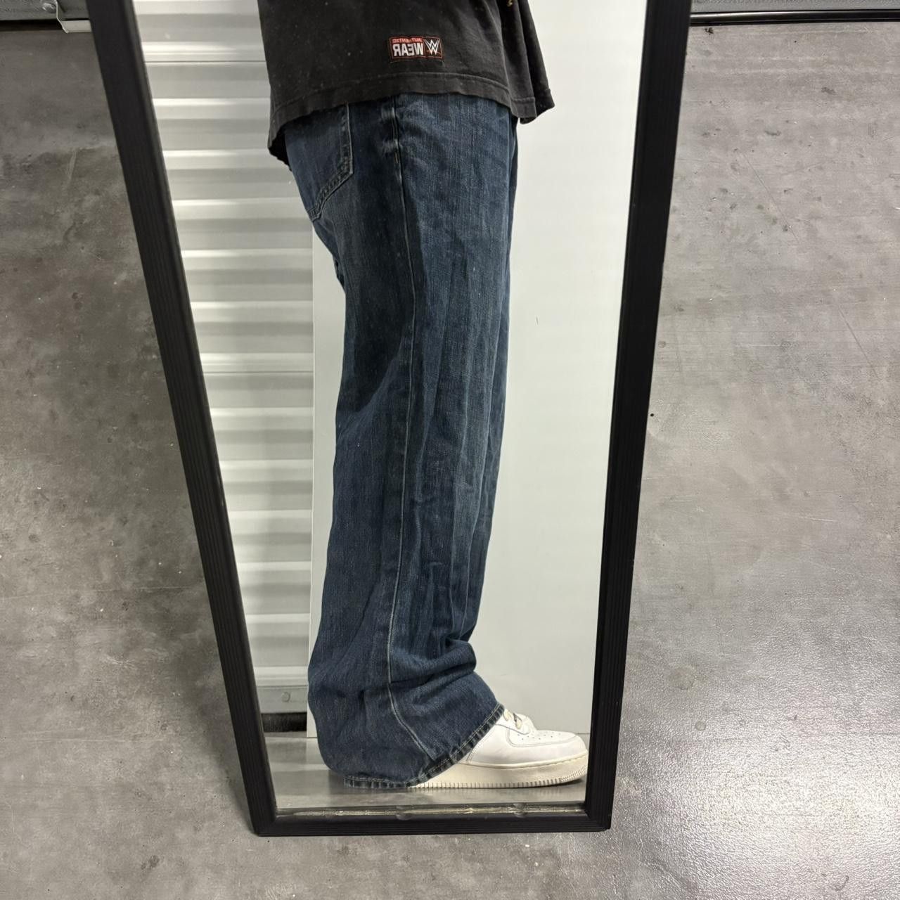 Old Navy Crazy Vintage Y2K/2000s Super Baggy Wideleg Old Navy Medium Wash Denim Jeans! Size US 38 / EU 54 - 2 Thumbnail