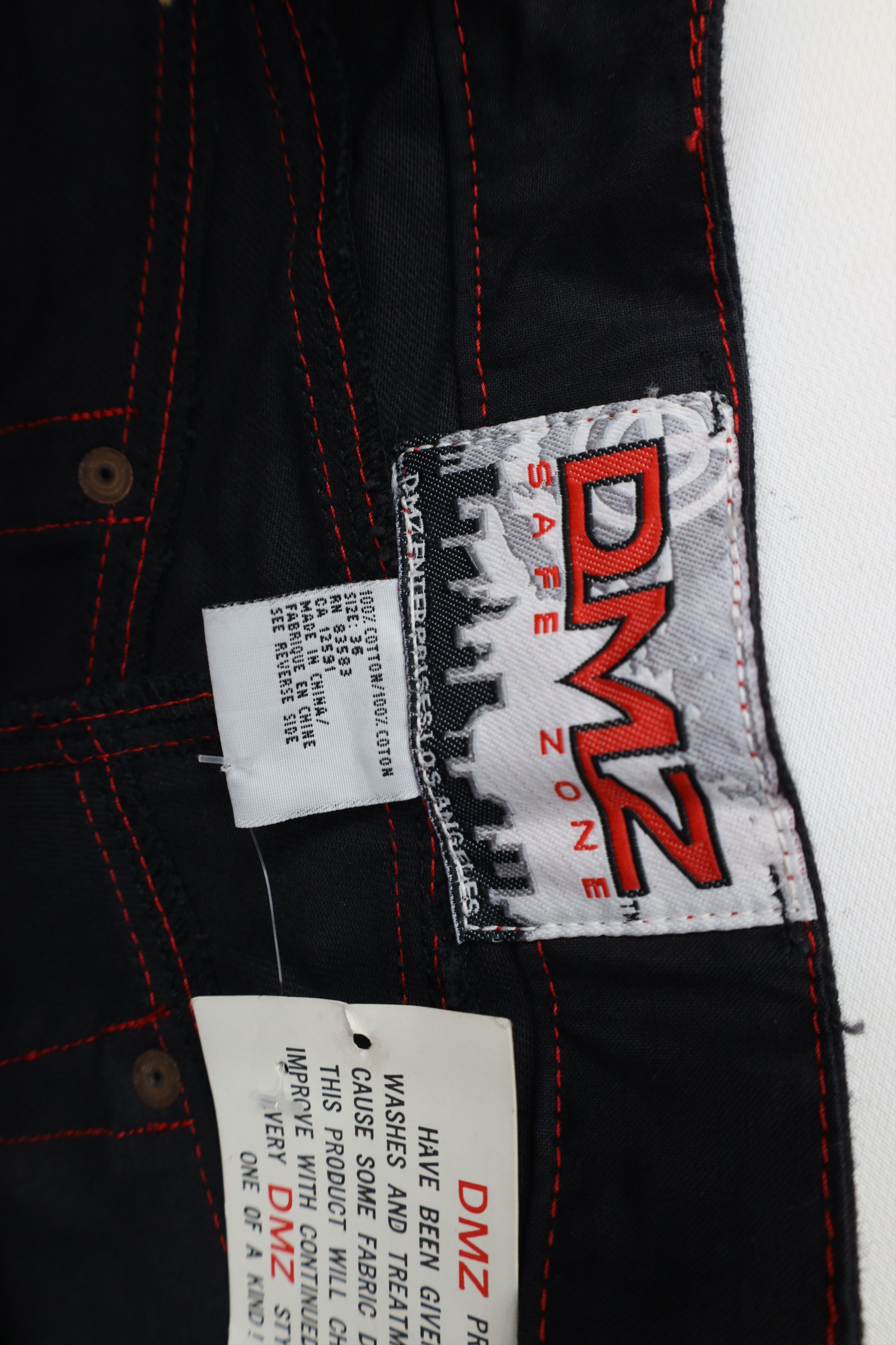 Vintage Deadstock Vintage 90s Streetwear Skateboard Jeans Black Size US 36 / EU 52 - 9 Thumbnail