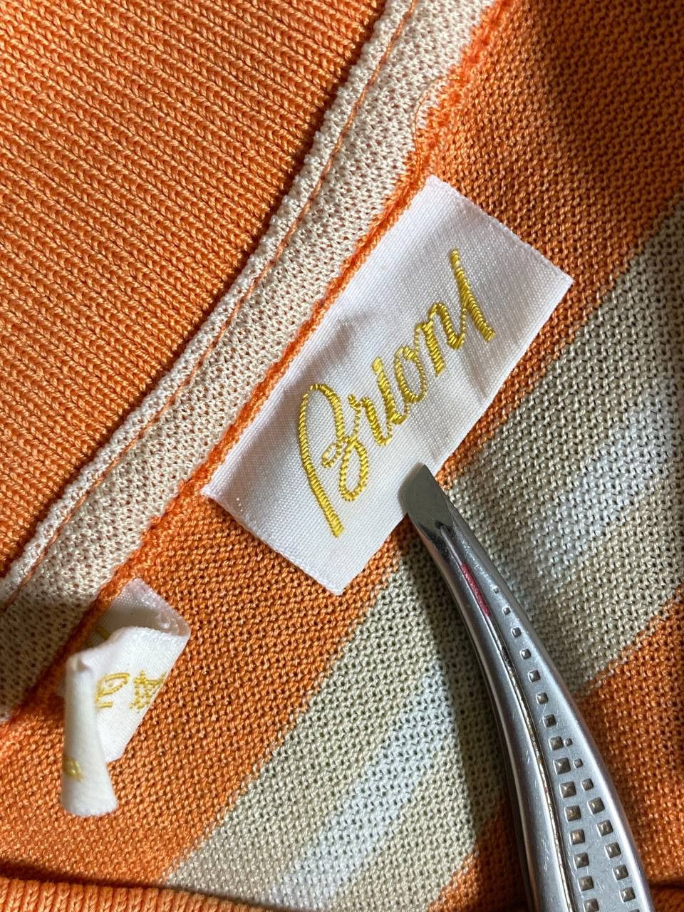 Brioni Brioni Classic Casual Logo Striped Cotton Polo T-Shirt Tee Size US XL / EU 56 / 4 - 7 Thumbnail