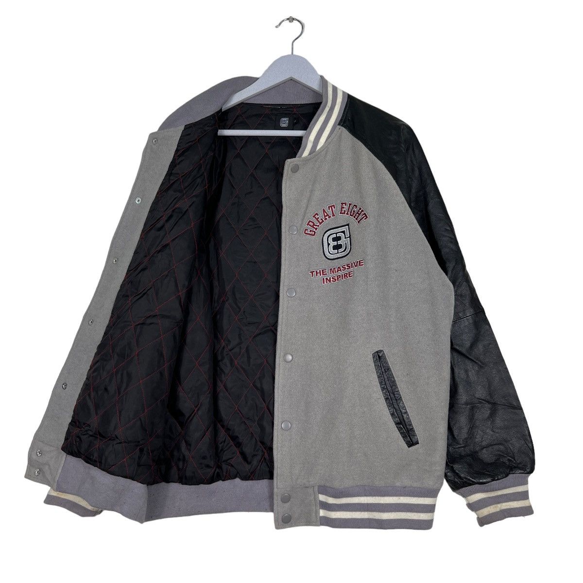 Japanese Brand 🔥 GREAT EIGHT VARSITY BOMBER JACKET Size US L / EU 52-54 / 3 - 10 Thumbnail