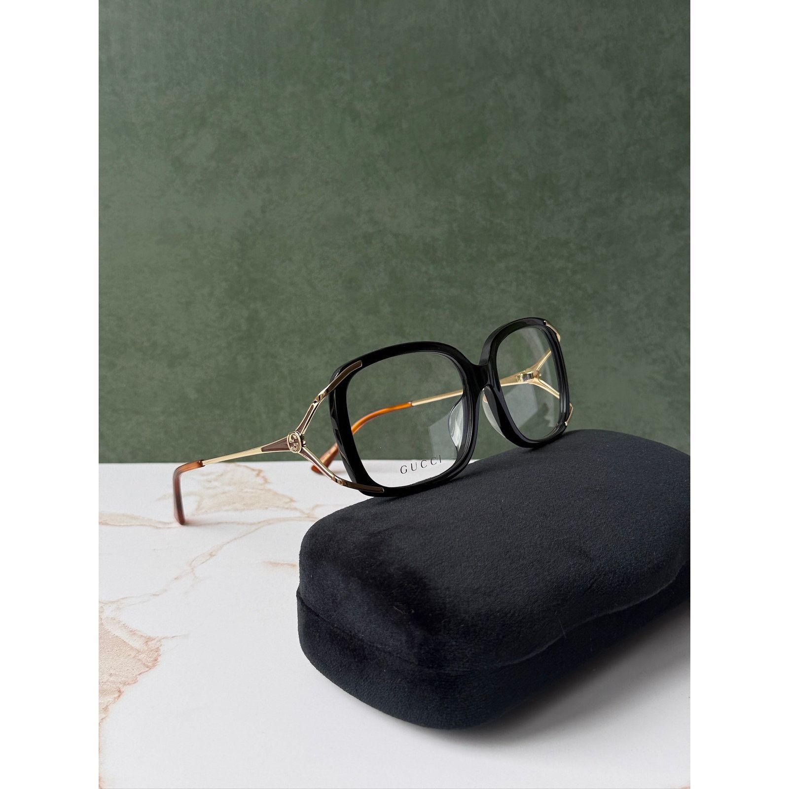 Gucci NEW Gucci GG0648OA Oversized Eyeglasses Frames in Black Size ONE SIZE - 2 Thumbnail