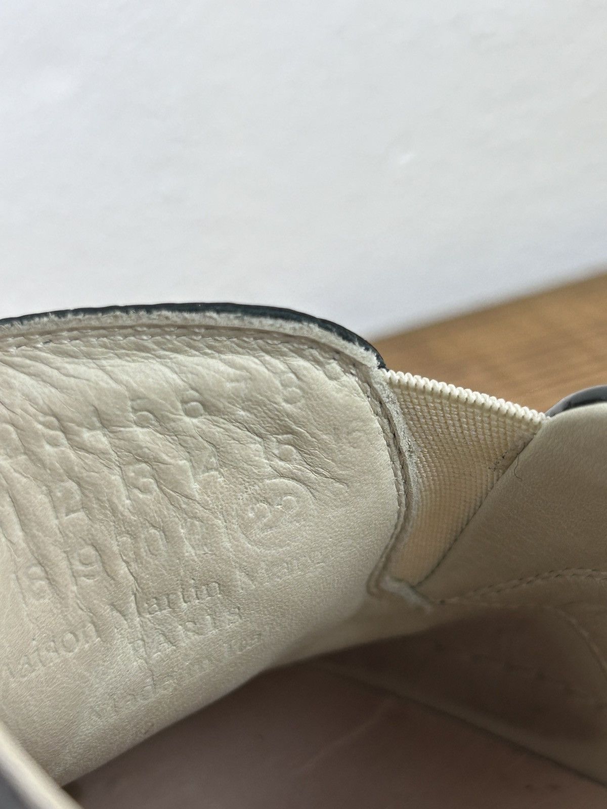 Maison Margiela MM22 Artisanal Maison Margiela Leather Print Slip On Low Top Size US 8 / IT 38 - 25 Thumbnail