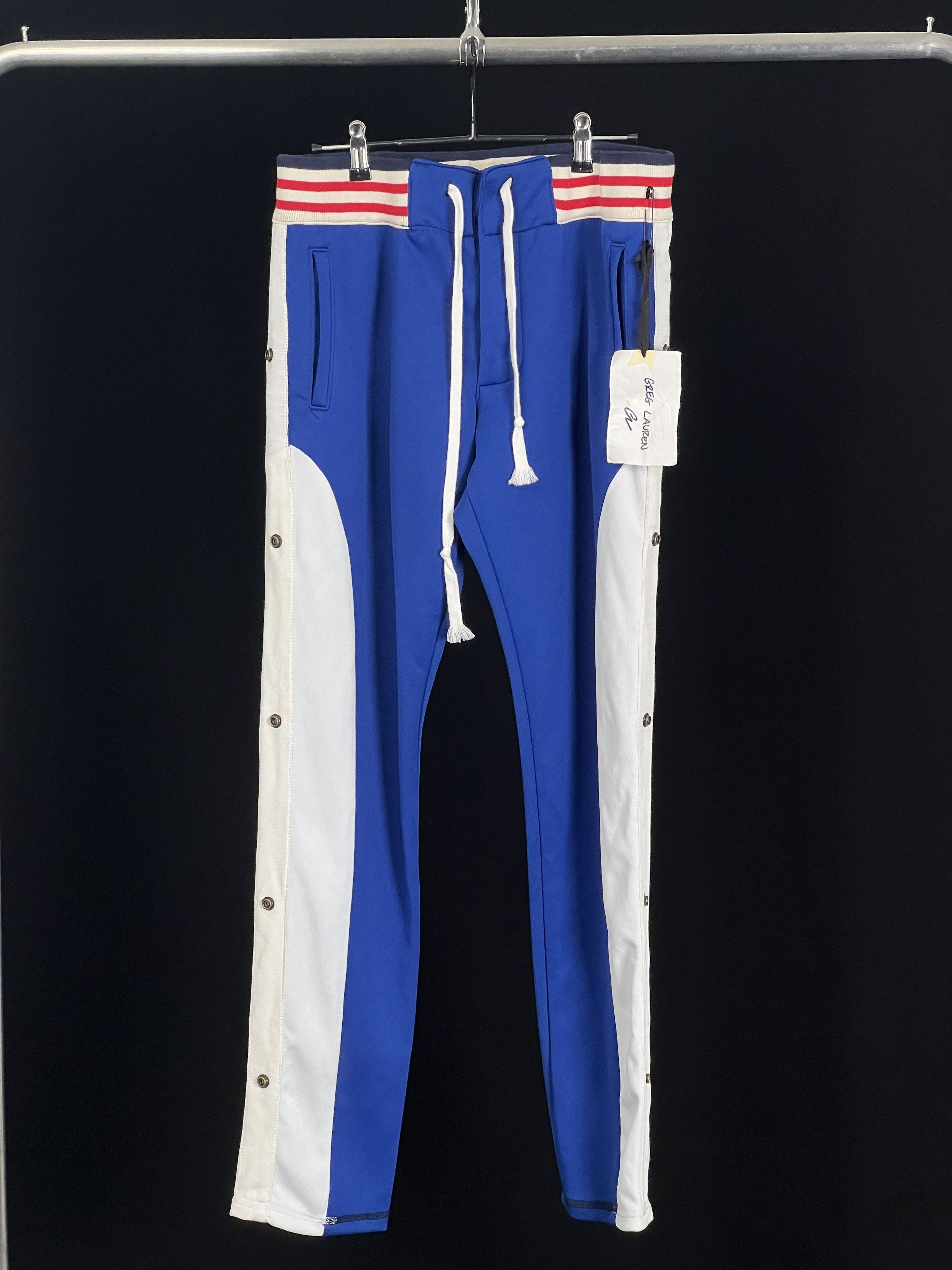 Greg Lauren Grosgrain-Trimmed Tech-Jersey Drawstring Track Pants Size US 34 / EU 50 - 4 Thumbnail
