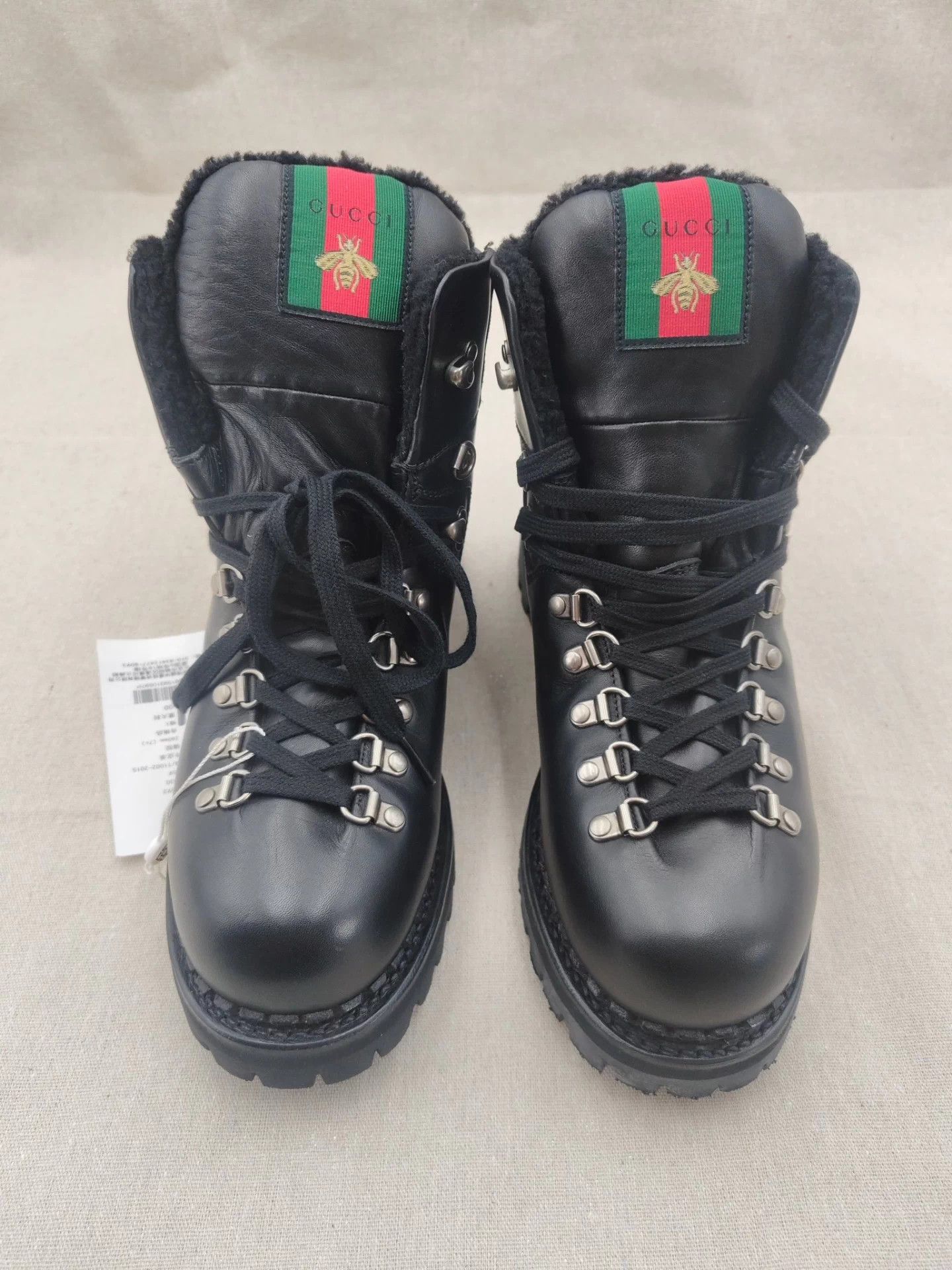 Gucci Gucci, brand new Gucci bee-themed boots/Doc Martens for men Size US 11.5 / IT 41.5 - 1 Thumbnail
