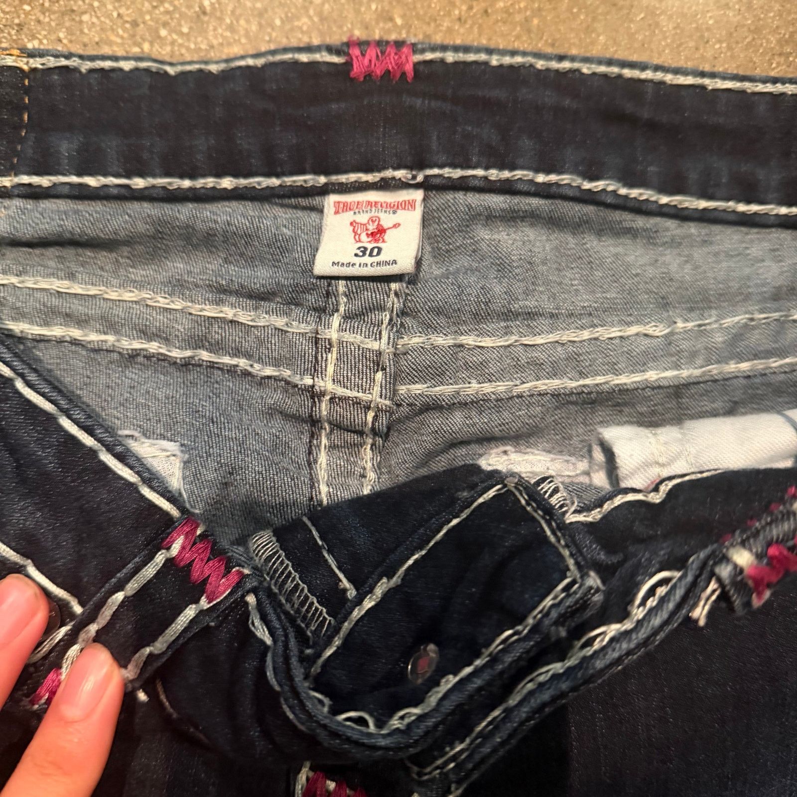 True Religion womens true religion super t stitch jeans skinny fit Size 30" / US 8 / IT 44 - 7 Thumbnail