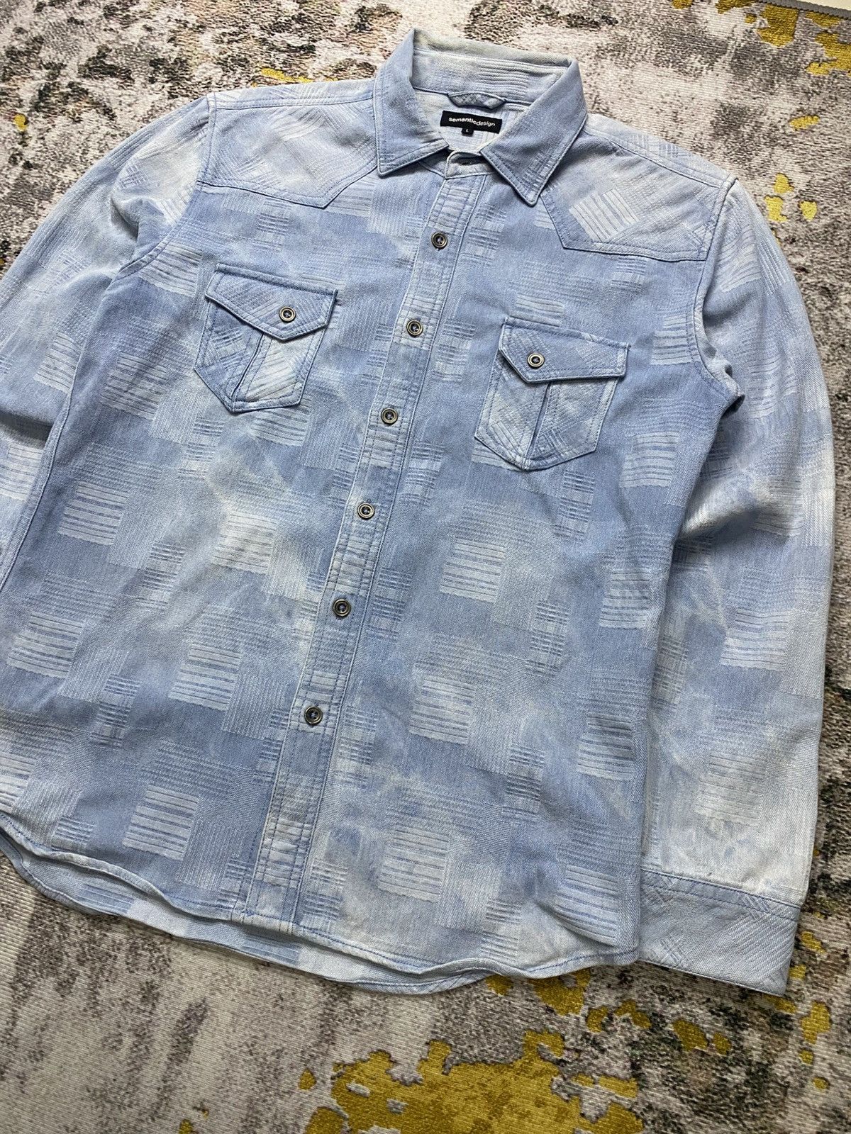 semanticdesign Semantic Design shirt jacket - denim textured patter Size US L / EU 52-54 / 3 - 2 Thumbnail