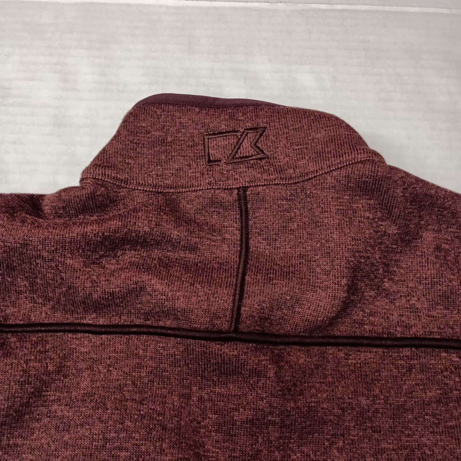 Cutter & Buck Cutter & Buck Harvard Crimson Vest Jacket Mens S Maroon Knit Size US S / EU 44-46 / 1 - 10 Thumbnail