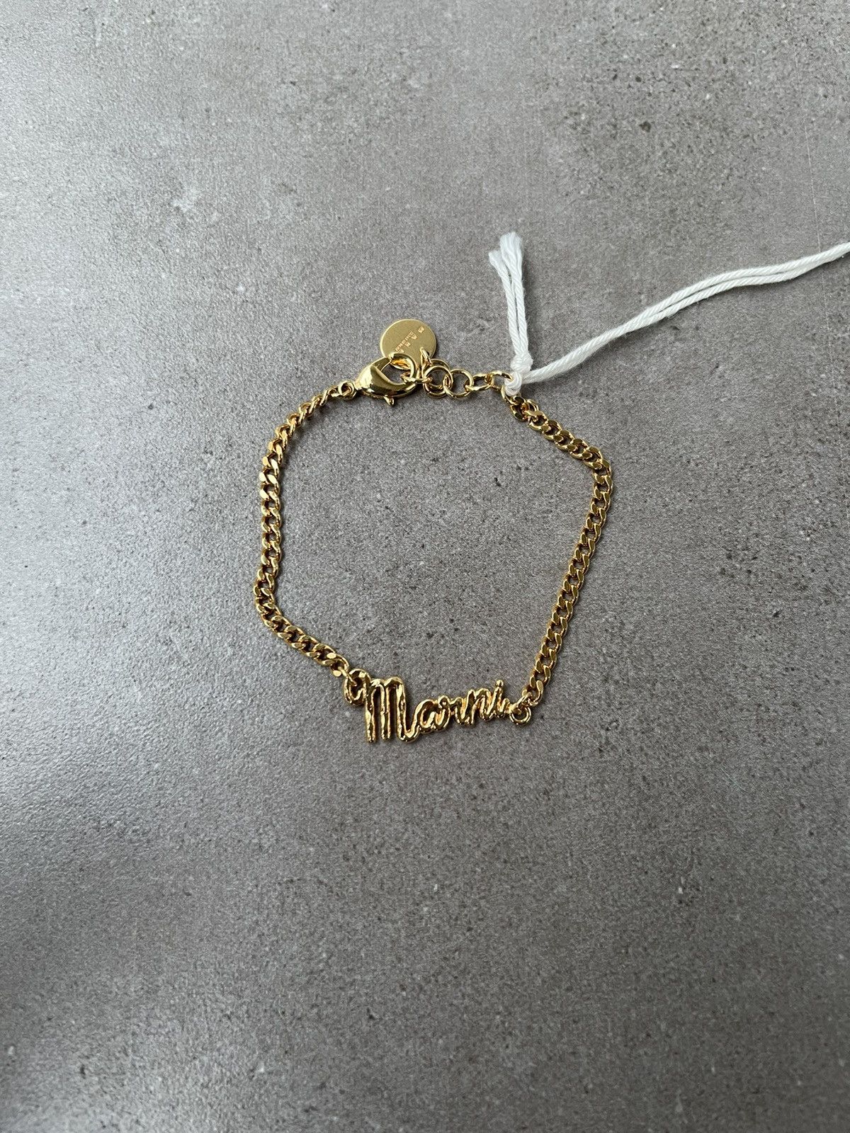 !DS! FW22 Marni Gold Logo Bracelet