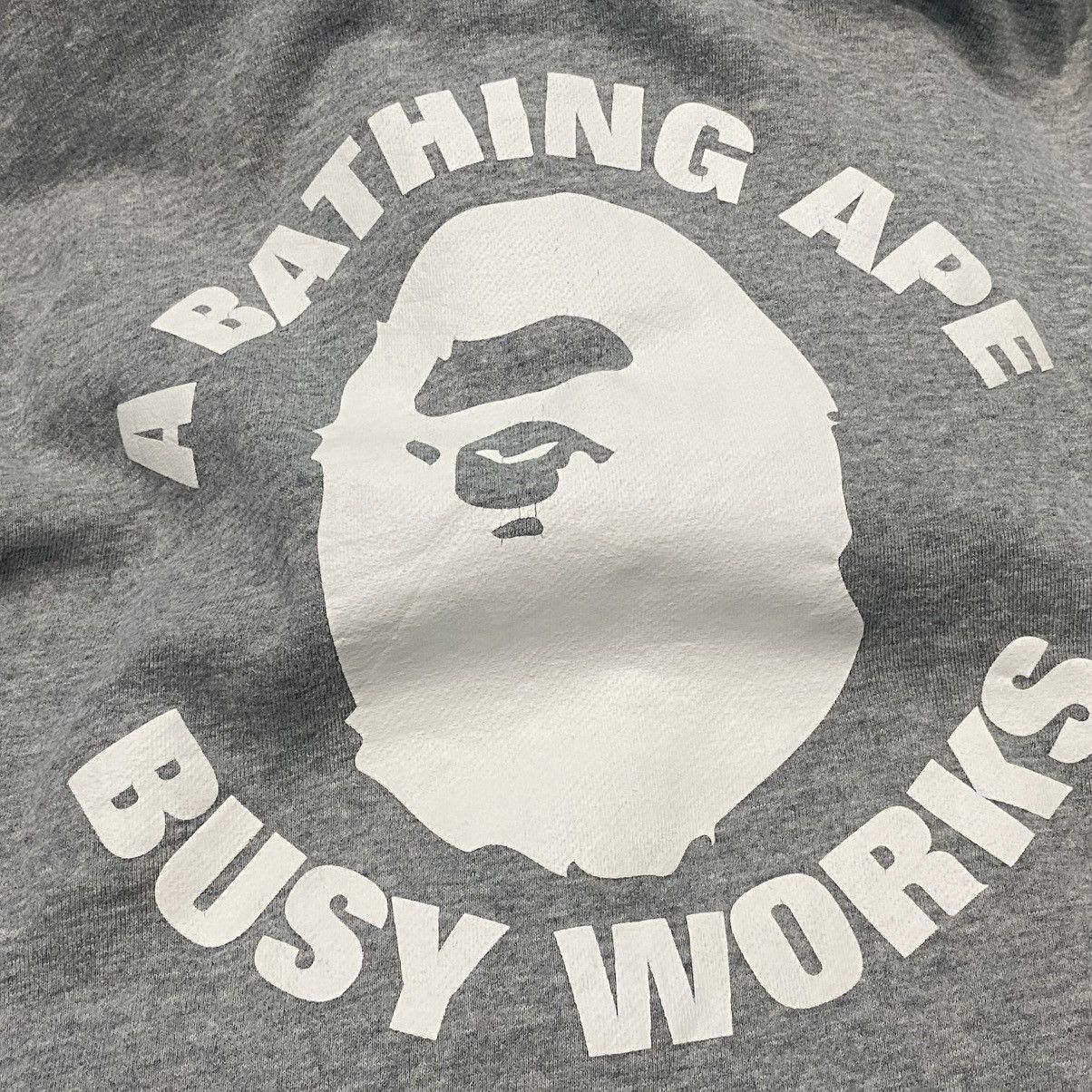 Bape Bape Back Big Logo Gray Hoodie Size US XL / EU 56 / 4 - 4 Thumbnail